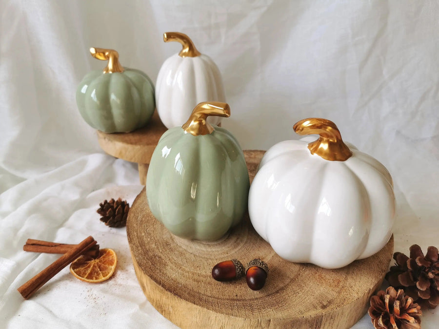 Embrace the autumn vibes: Decorate Your Home with Ceramic Pumpkins and Indulge in Autumn Essential Oils Wax Melts - Almasea