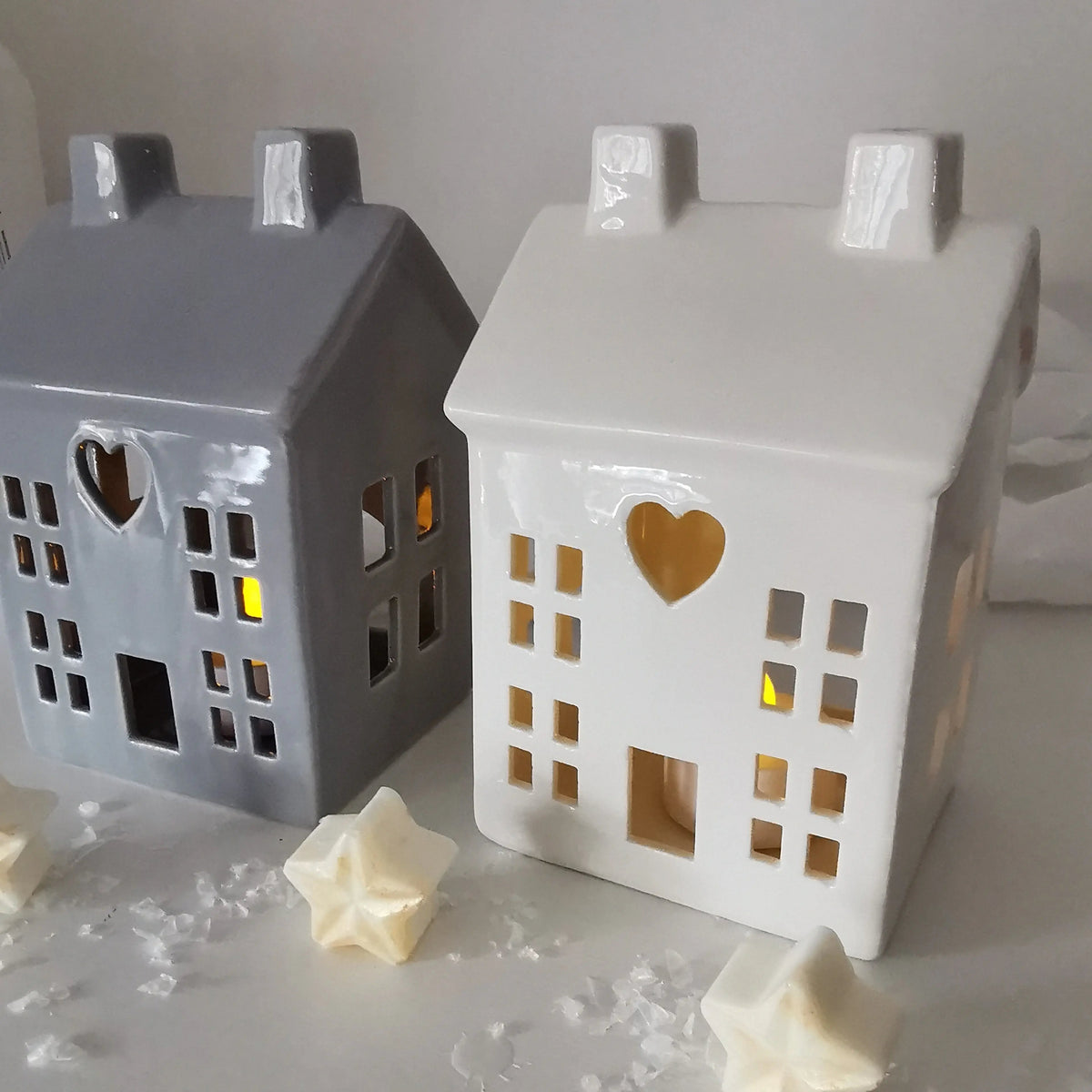 Ceramic House Tealight Holder Almasea