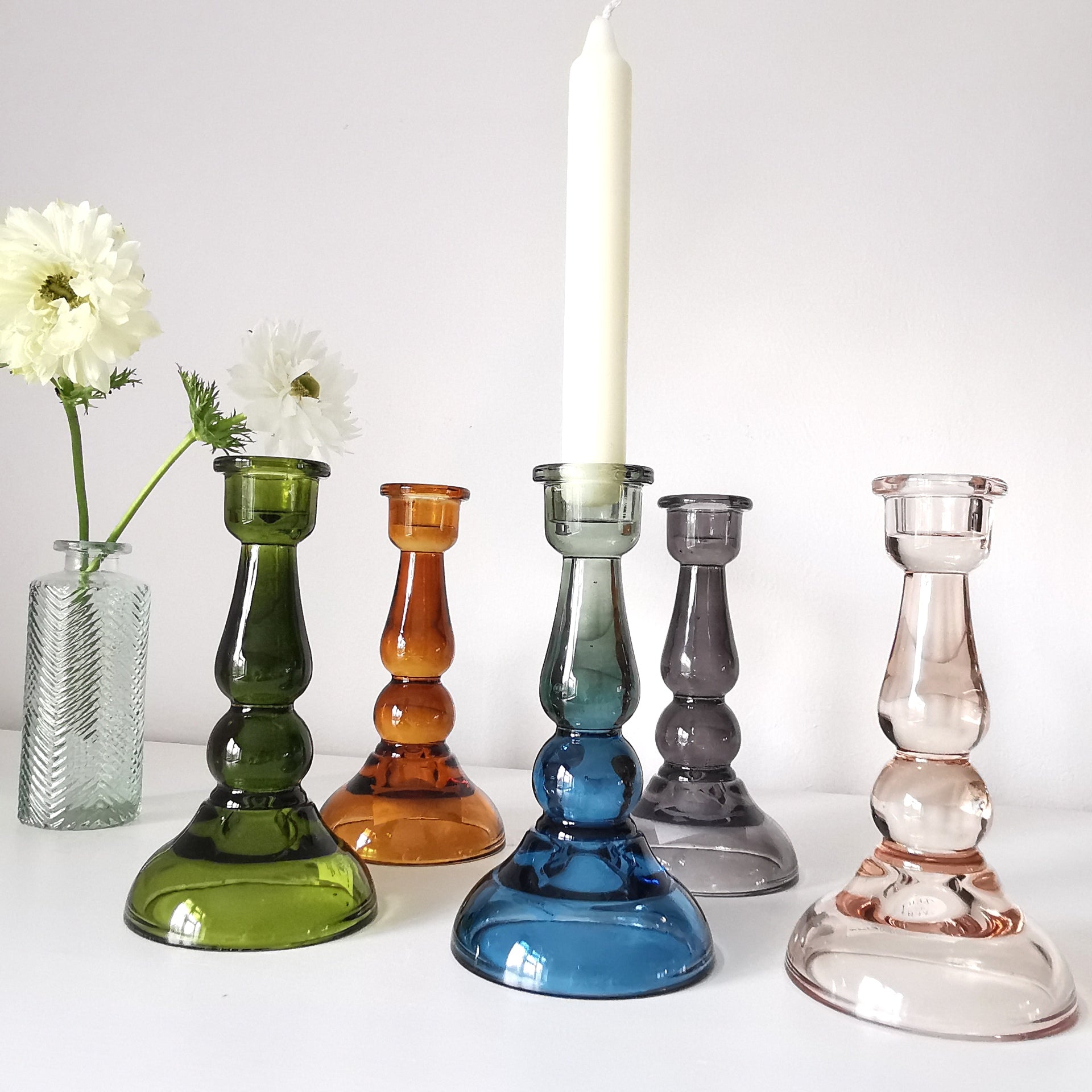 Retro Dinner Candlestick Holder