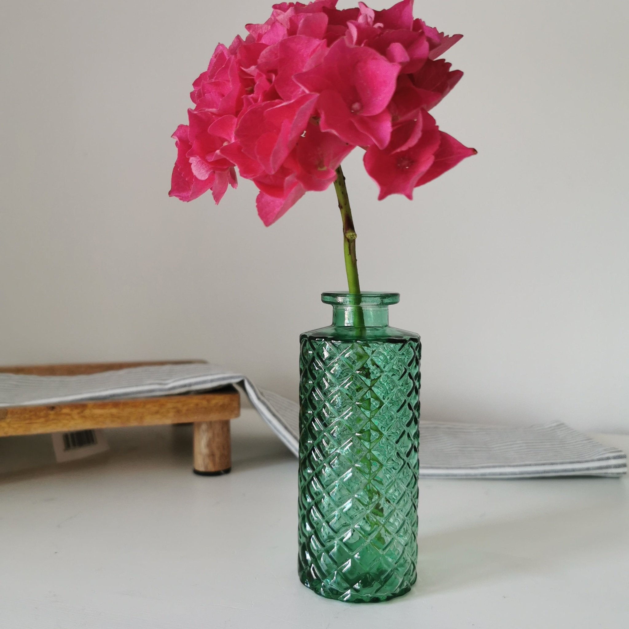 Mix of glass bottle vases set of 5