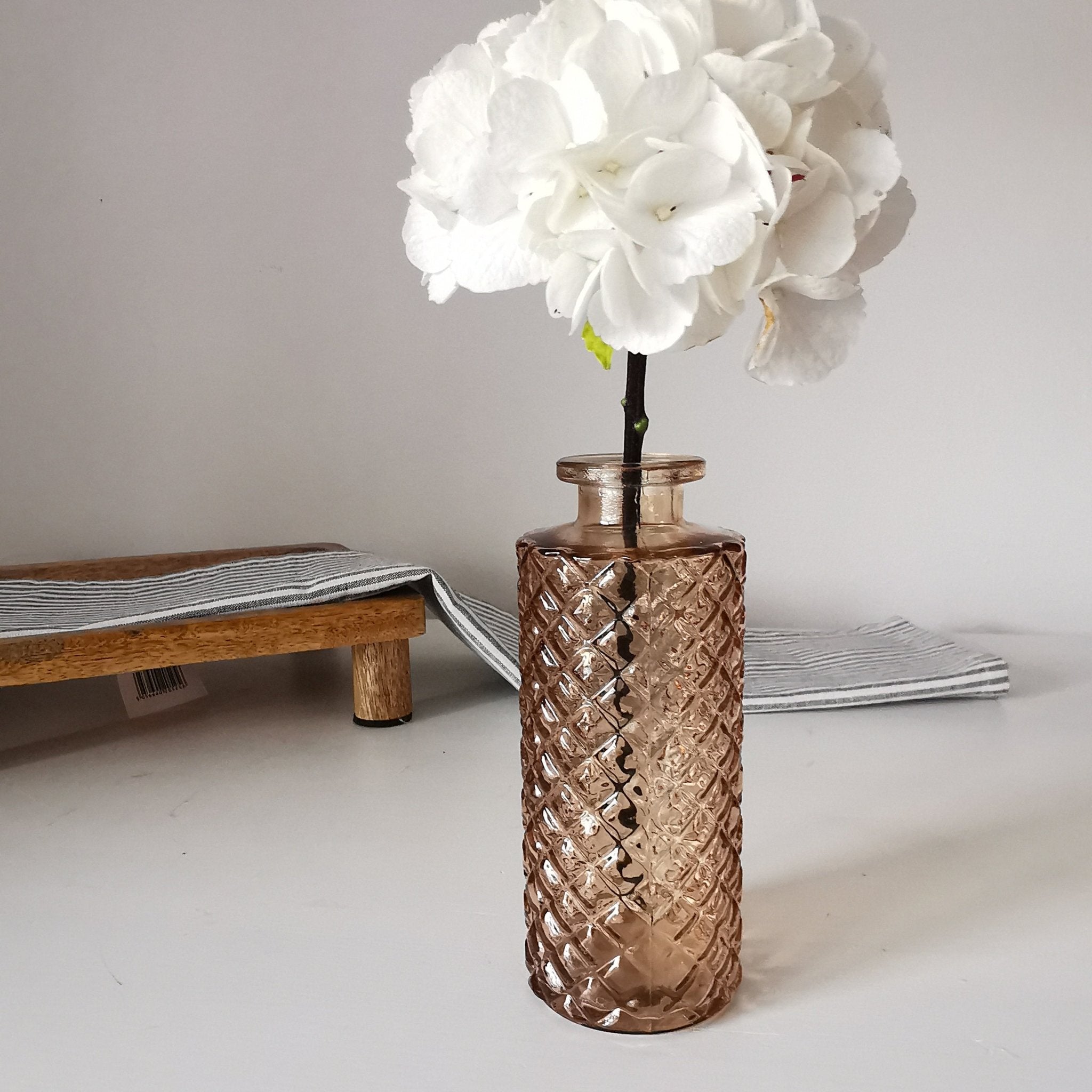 Mix of glass bottle vases set of 5