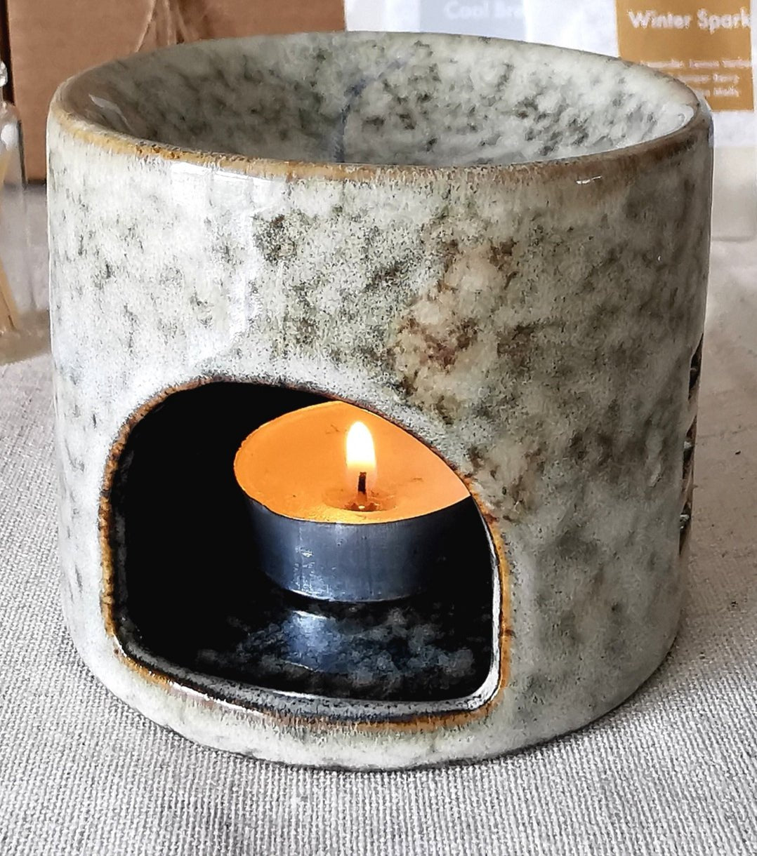 Reactive Glazed Speckled Wax Melt Burner