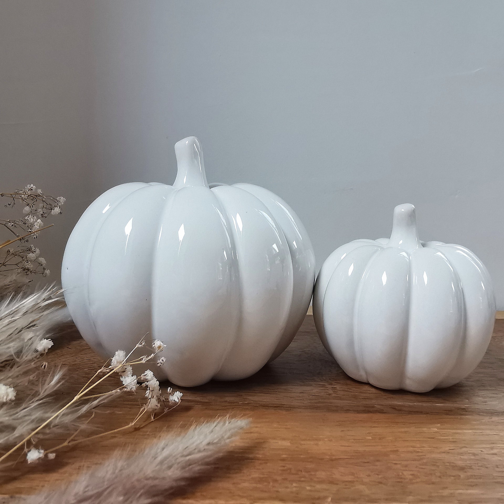 White ceramic pumpkin