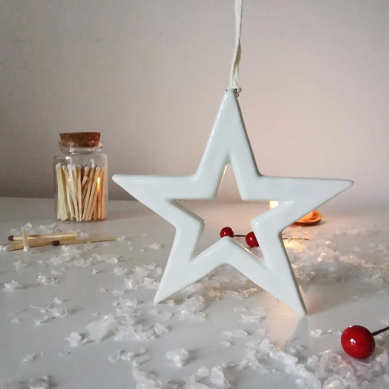 Star Christmas Decoration   Handcrafted Sustainable Living  Almasea