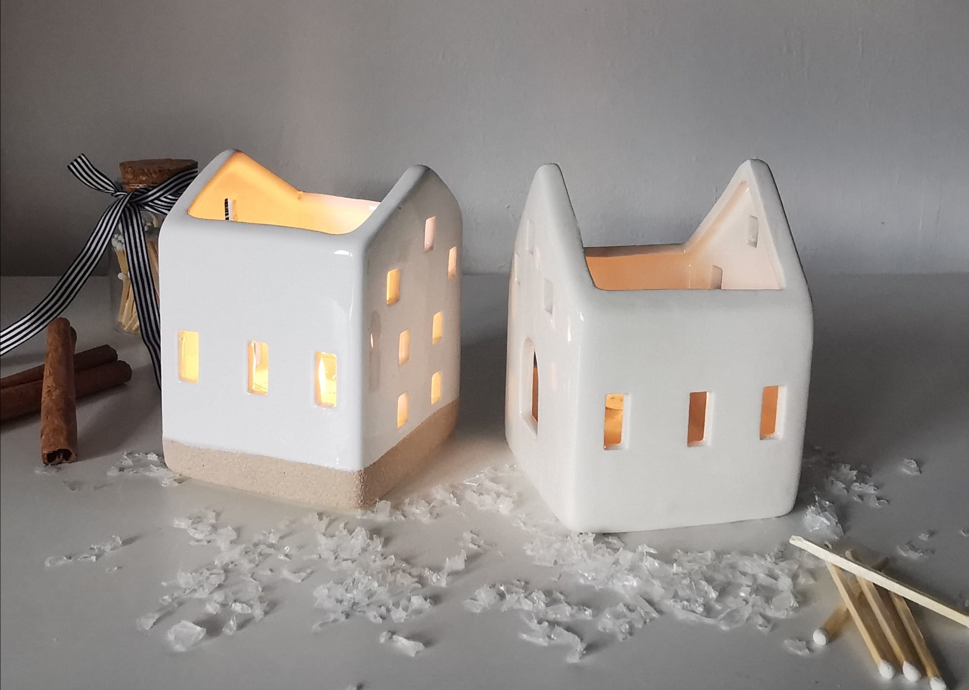 Ceramic Tealight Houses