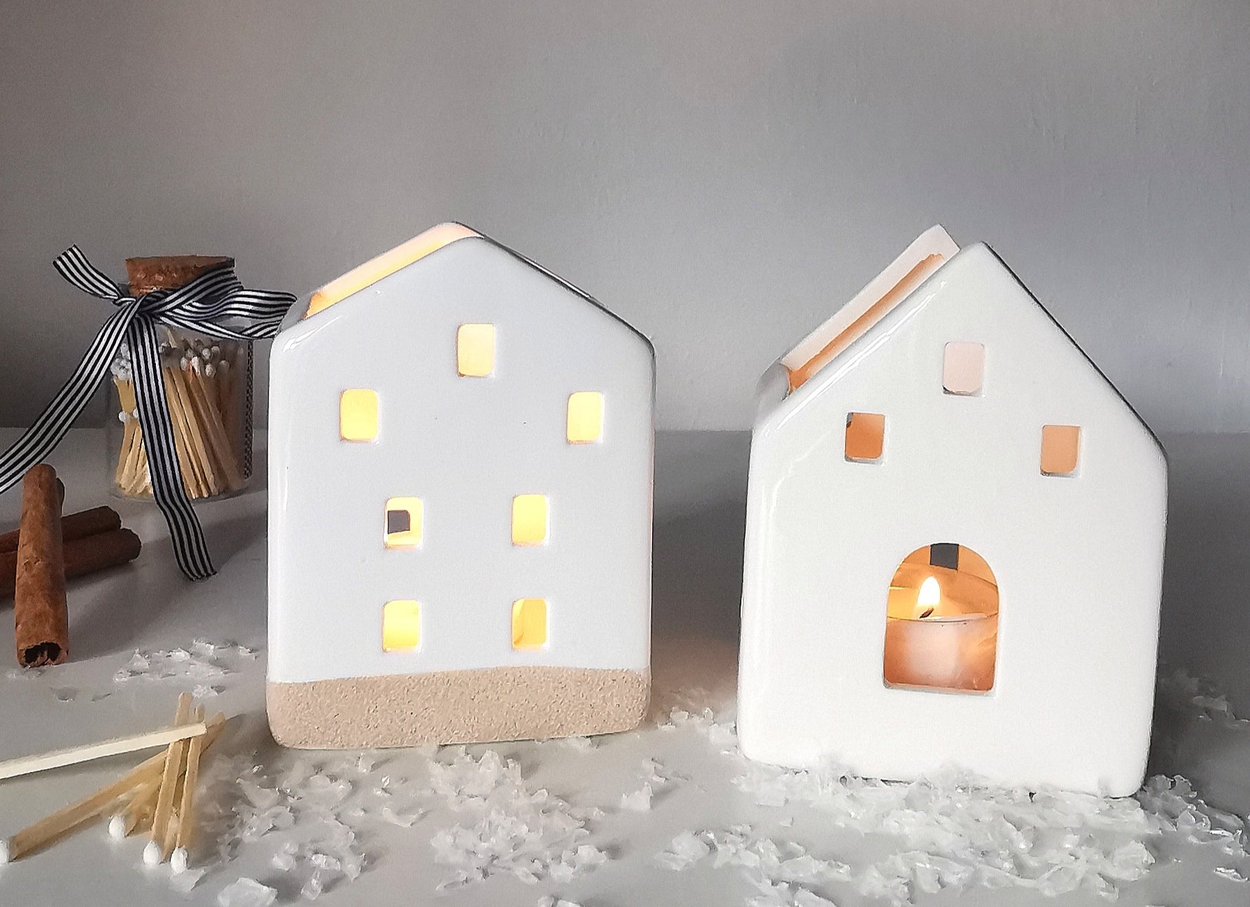 Ceramic Tealight Houses