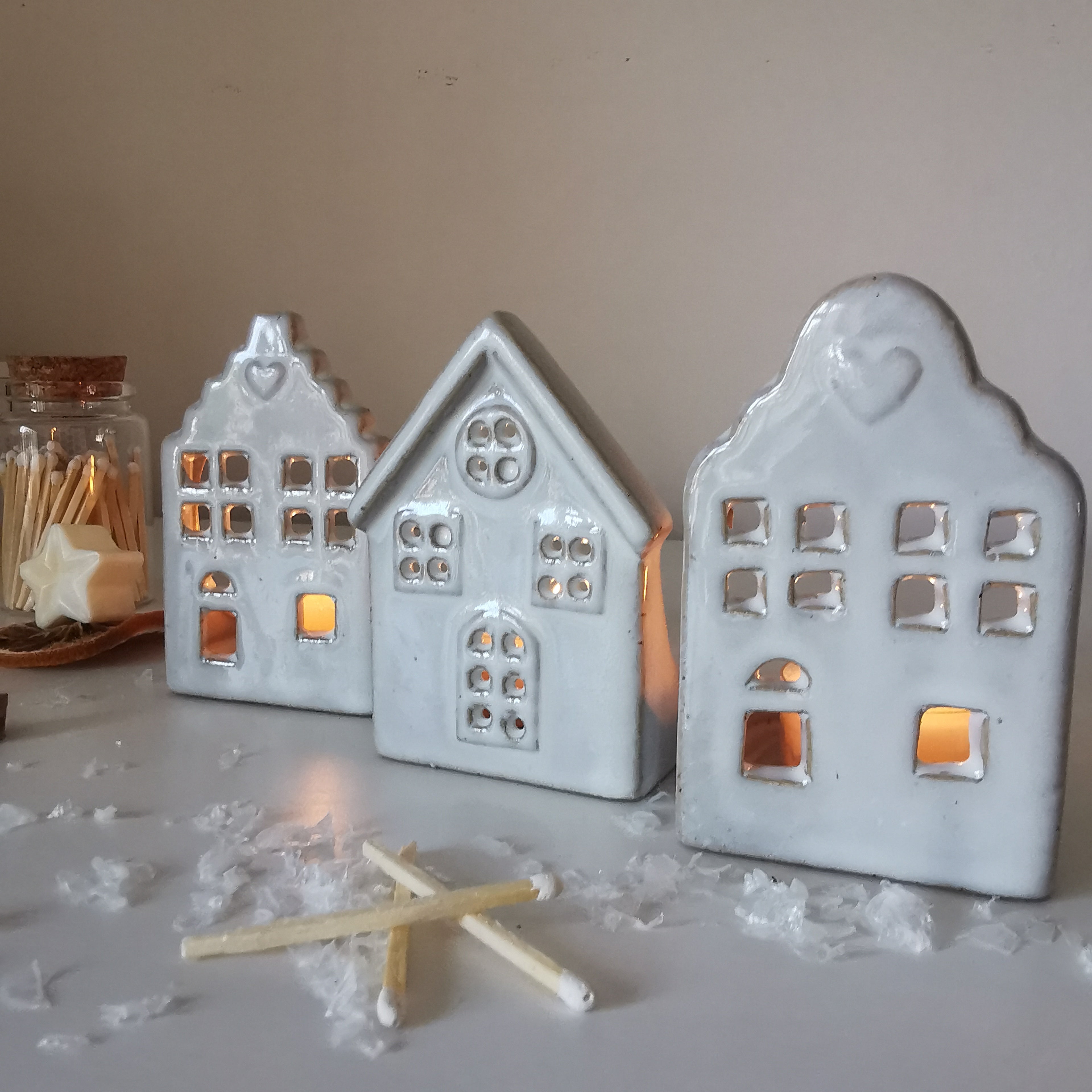 Natural Ceramic Tlight holders