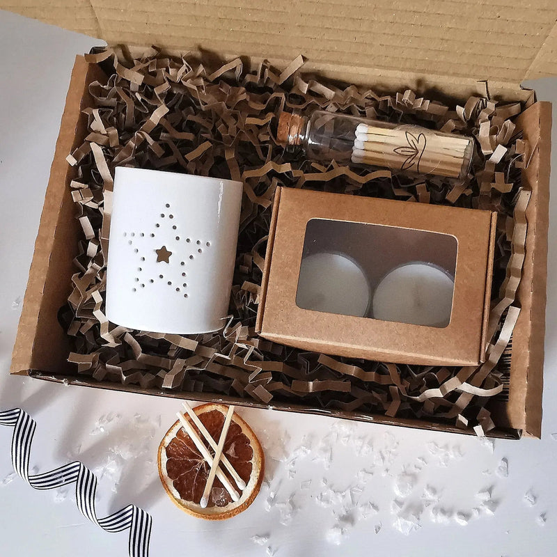Star Tea light Holder Gift Box   Handcrafted Sustainable Living  Almasea