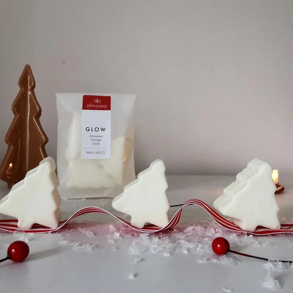 Glow Christmas Tree Soy Wax Melts | Cinnamon, Orange & Clove