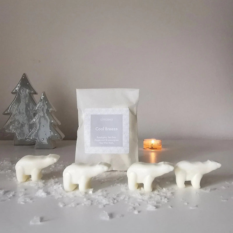 Cool Breeze Polar Bear Wax Melts   Handcrafted Sustainable Living  Almasea