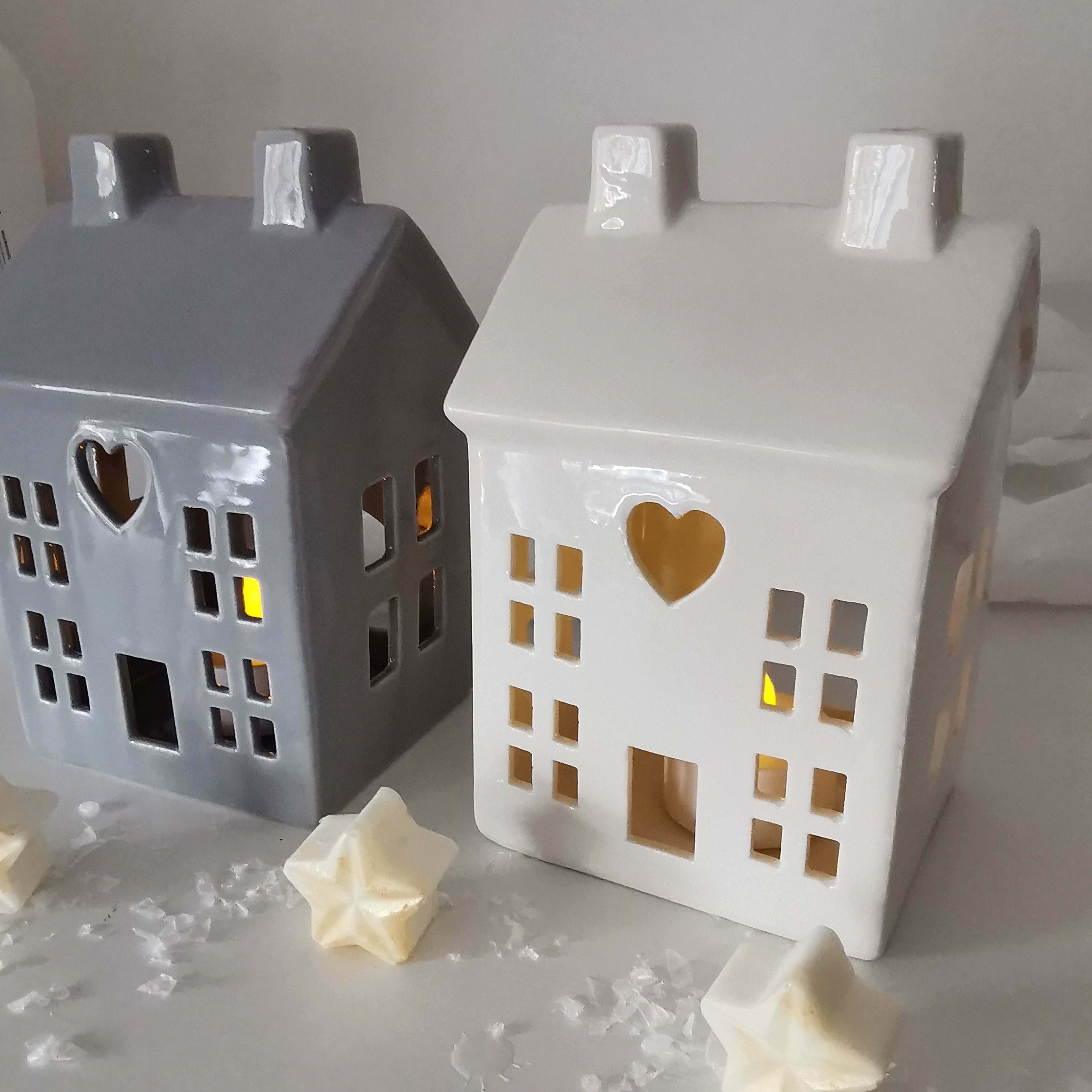Ceramic House Tealight Holder