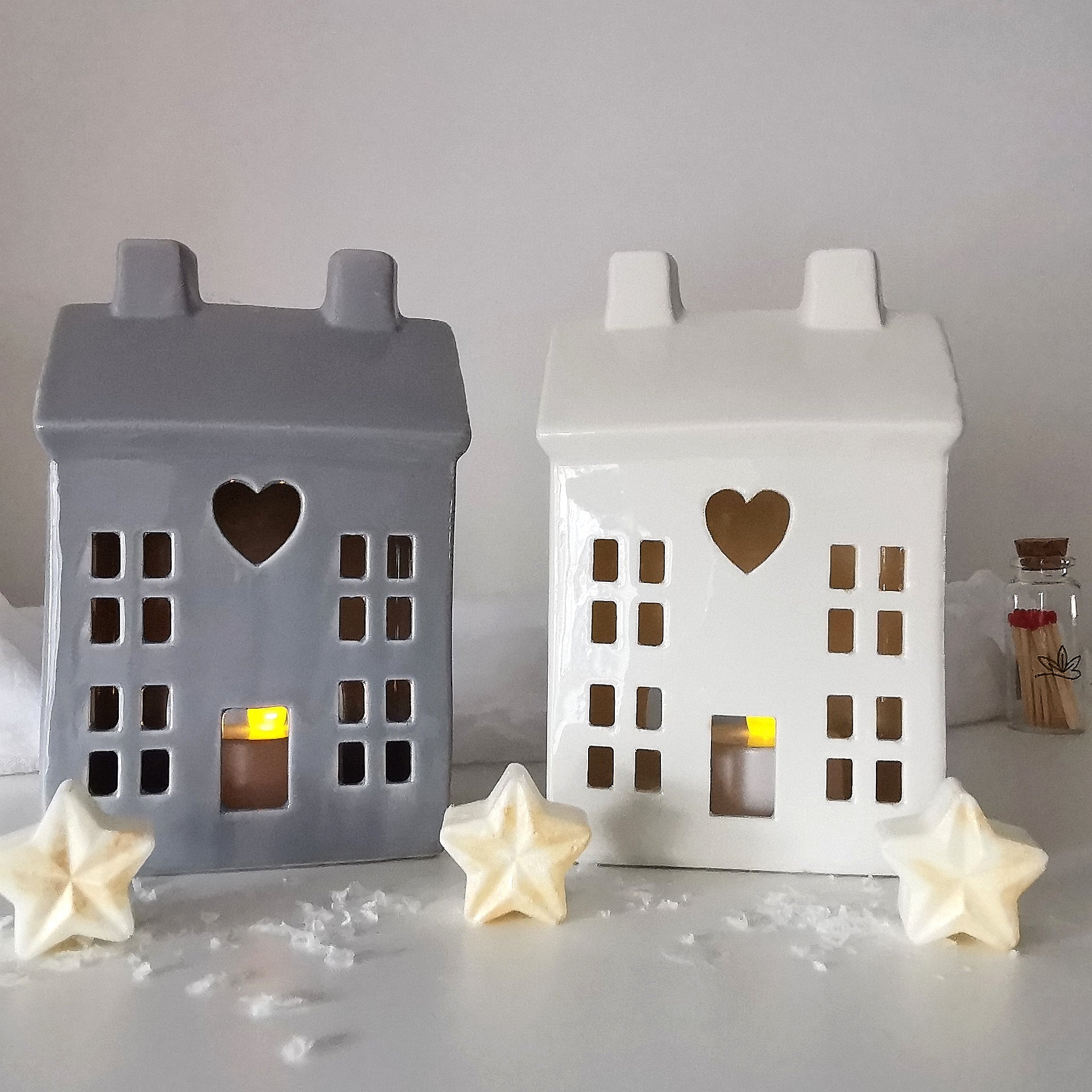 Ceramic House Tealight Holder