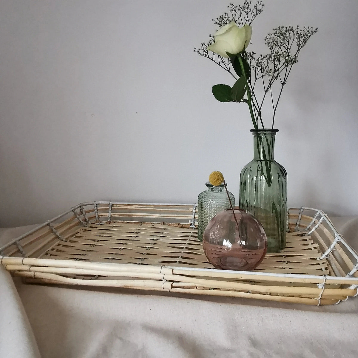 Rectangular Bamboo Tray Baskets – Mediterranean Rustic Style   Handcrafted Sustainable Living  Almasea