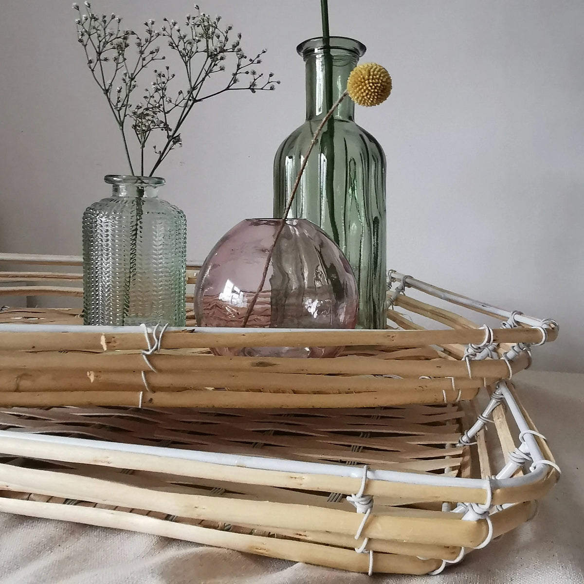 Rectangular Bamboo Tray Baskets – Mediterranean Rustic Style   Handcrafted Sustainable Living  Almasea