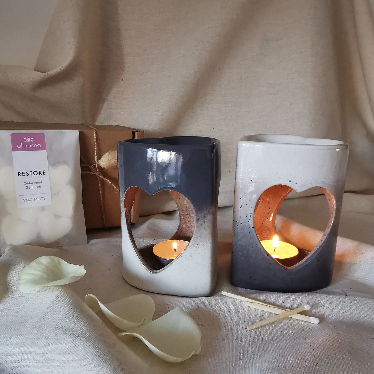 Heart Wax Burner   Handcrafted Sustainable Living  Almasea