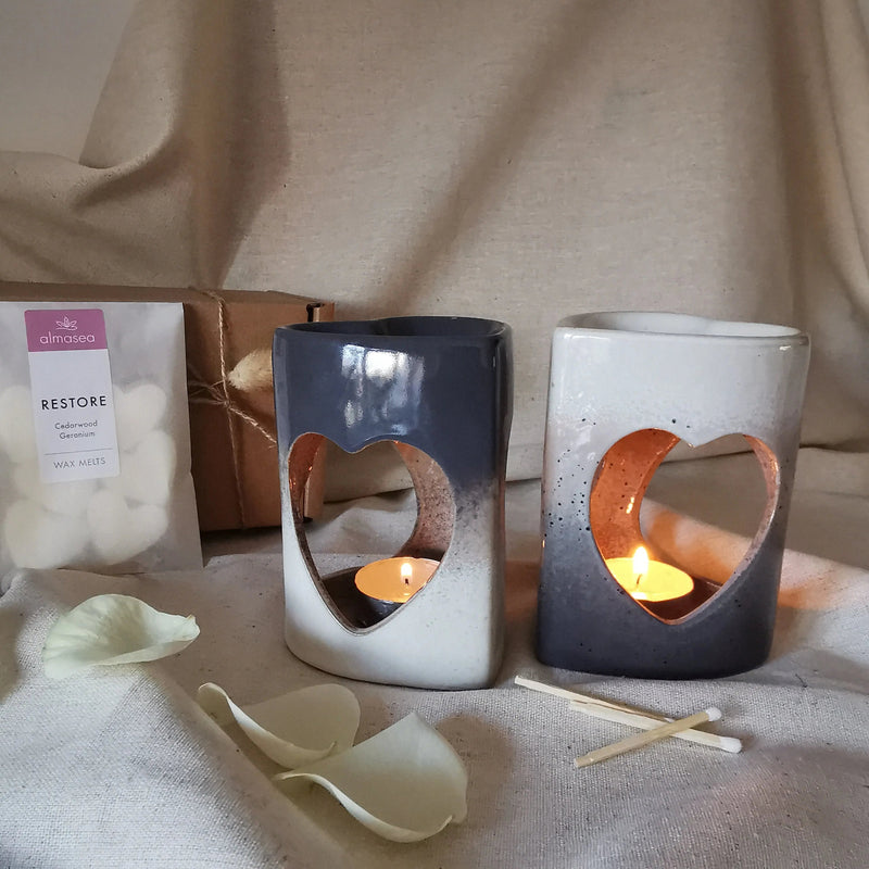 Heart Wax Burner   Handcrafted Sustainable Living  Almasea