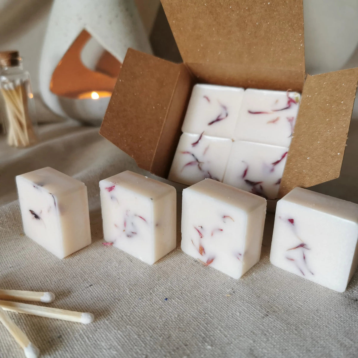 Creamy Rose Wax Melts | Jasmine, Vetiver & Vanilla UK   Handcrafted Sustainable Living  Almasea