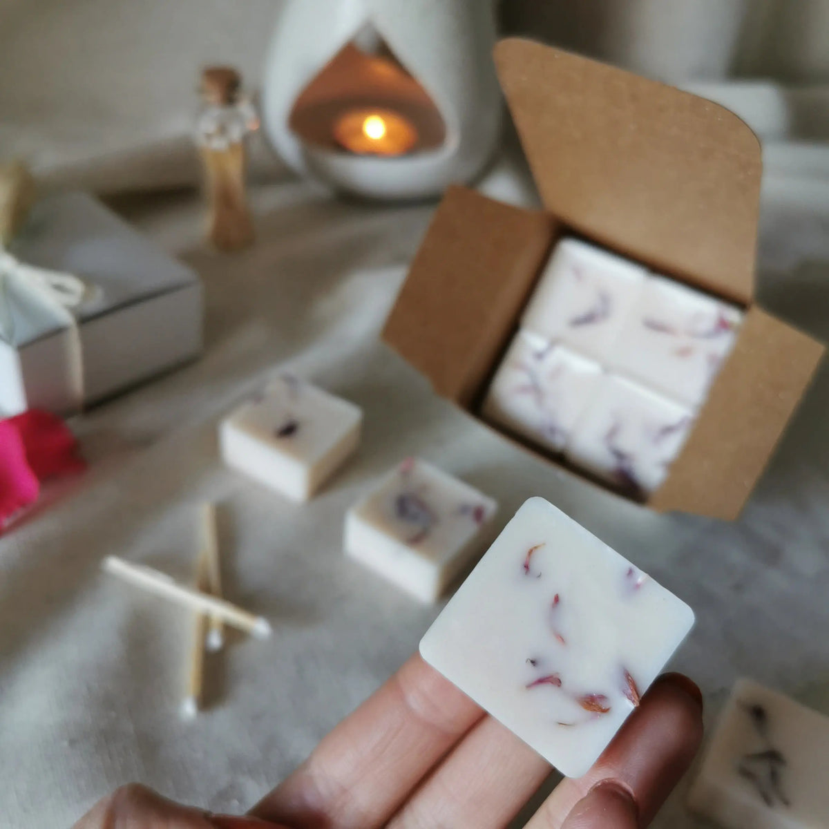 Creamy Rose Wax Melts | Jasmine, Vetiver & Vanilla UK   Handcrafted Sustainable Living  Almasea