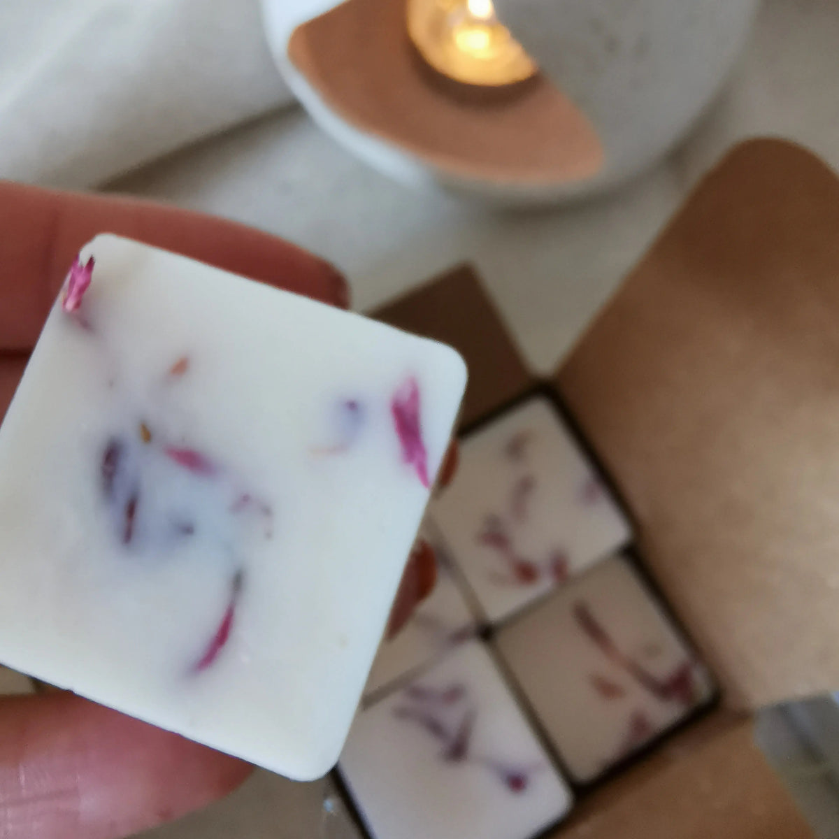 Creamy Rose Wax Melts | Jasmine, Vetiver & Vanilla UK   Handcrafted Sustainable Living  Almasea