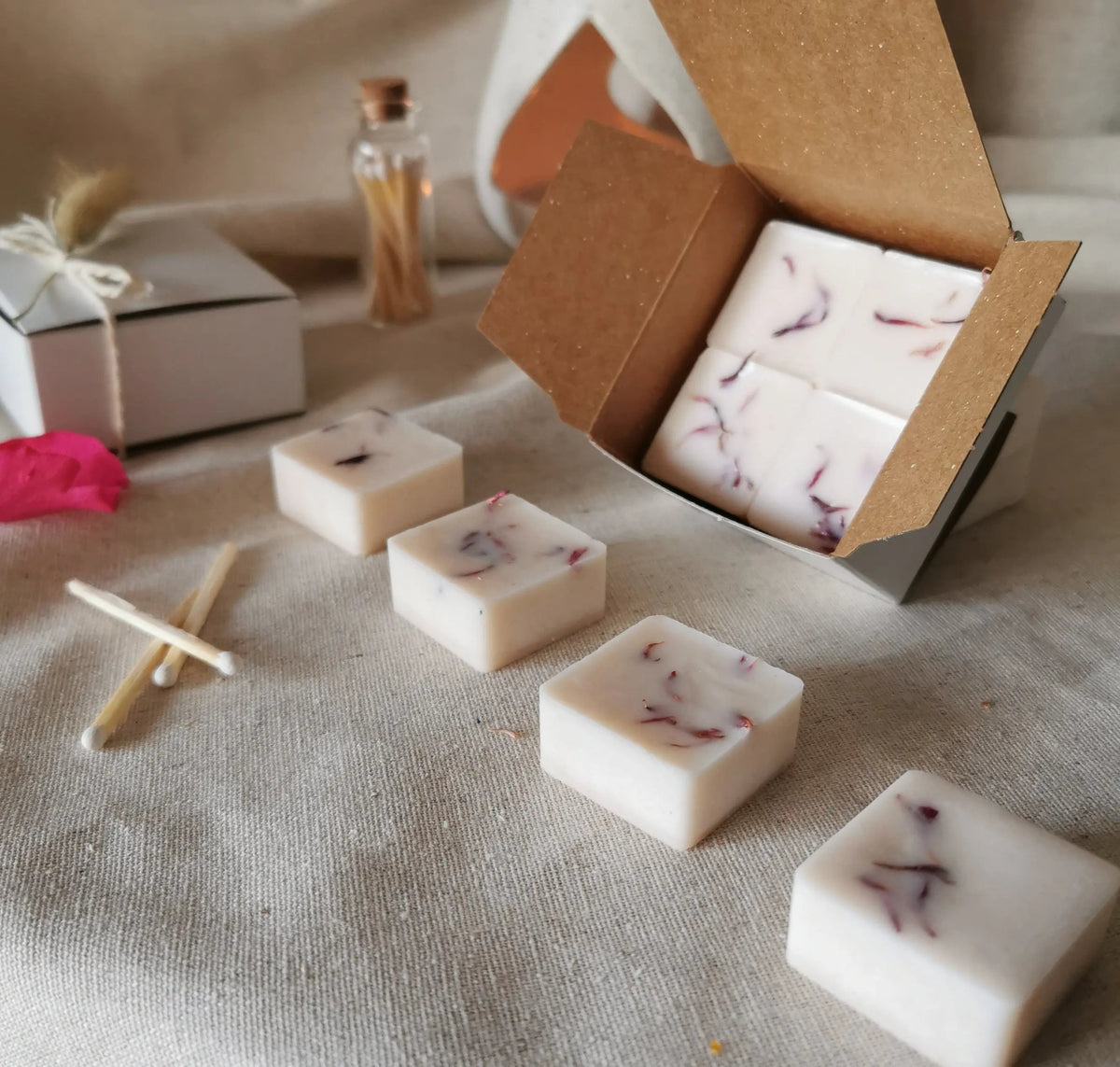 Creamy Rose Wax Melts | Jasmine, Vetiver & Vanilla UK   Handcrafted Sustainable Living  Almasea