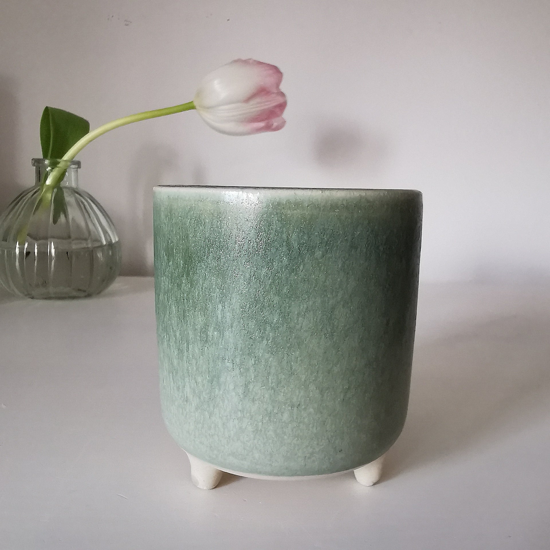 Small Green Plant Pots