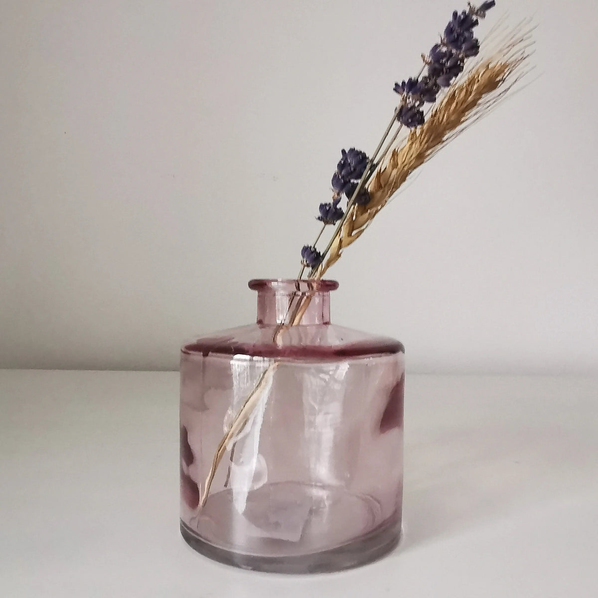 Apothecary Short Glass Vase UK – Coloured Bottle Vase   Handcrafted Sustainable Living  Almasea