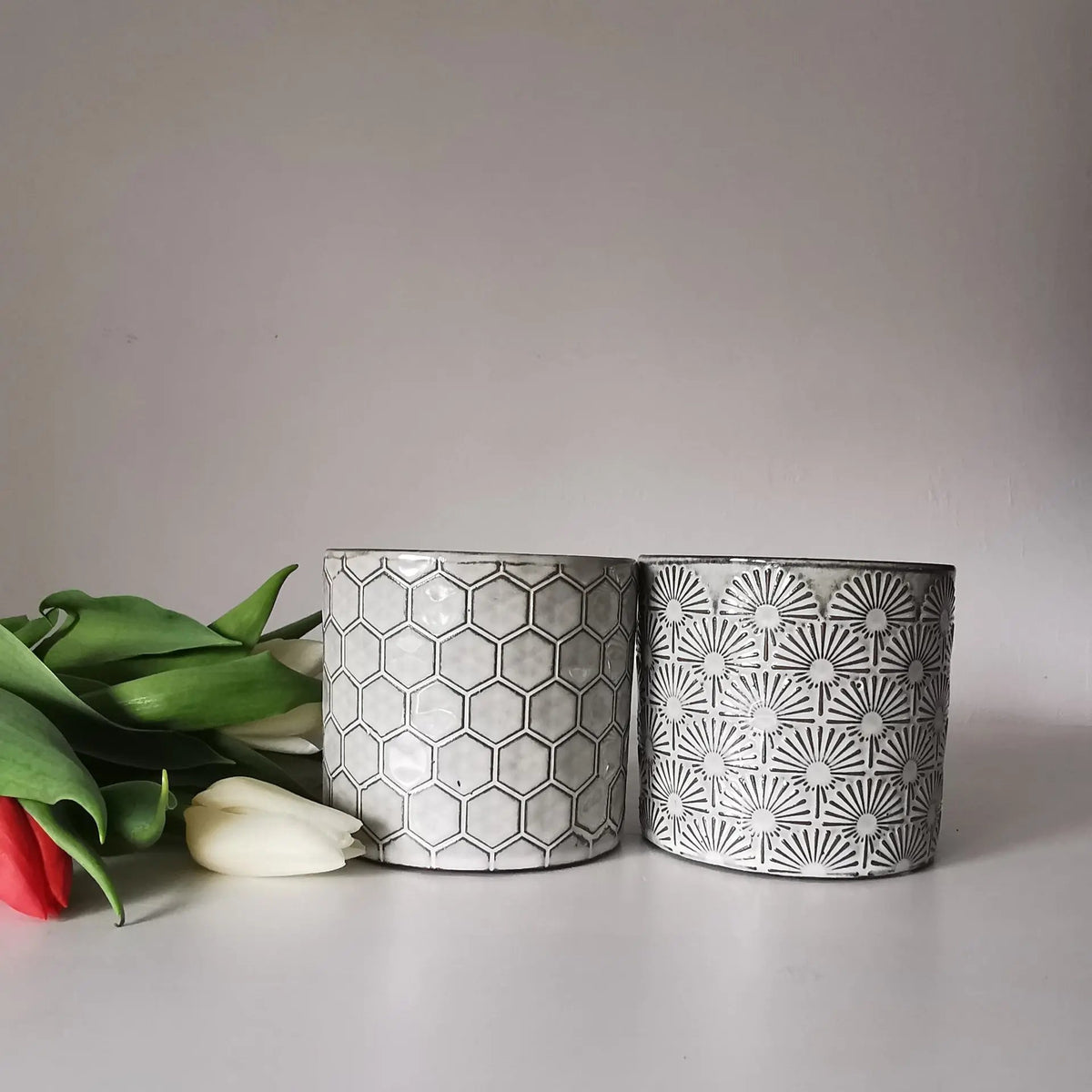 Honeycomb Ceramic Planter Green Ceramic Plant Pots   Handcrafted Sustainable Living  Almasea