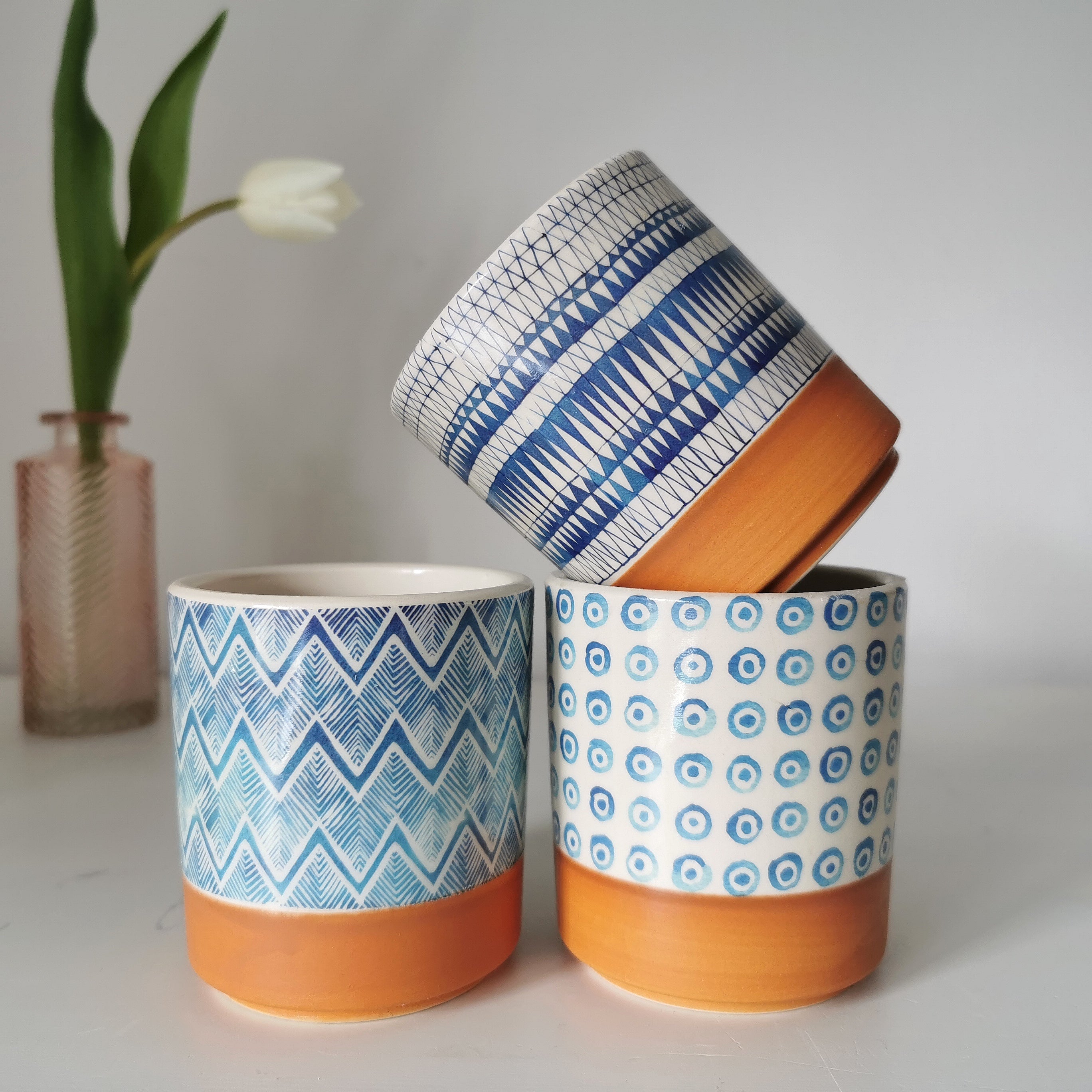 Set of 3 plant pots