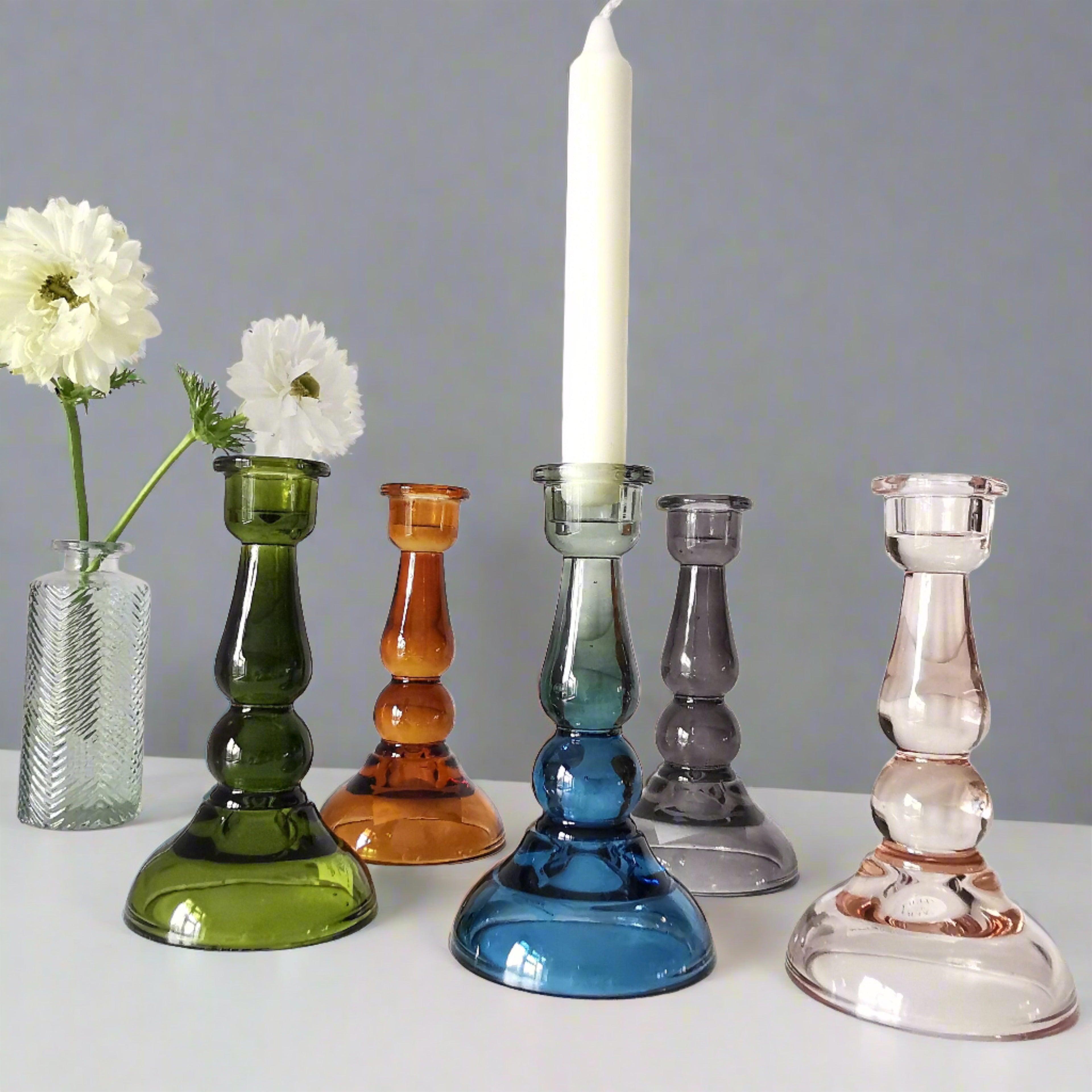 Retro Dinner Candlestick Holder