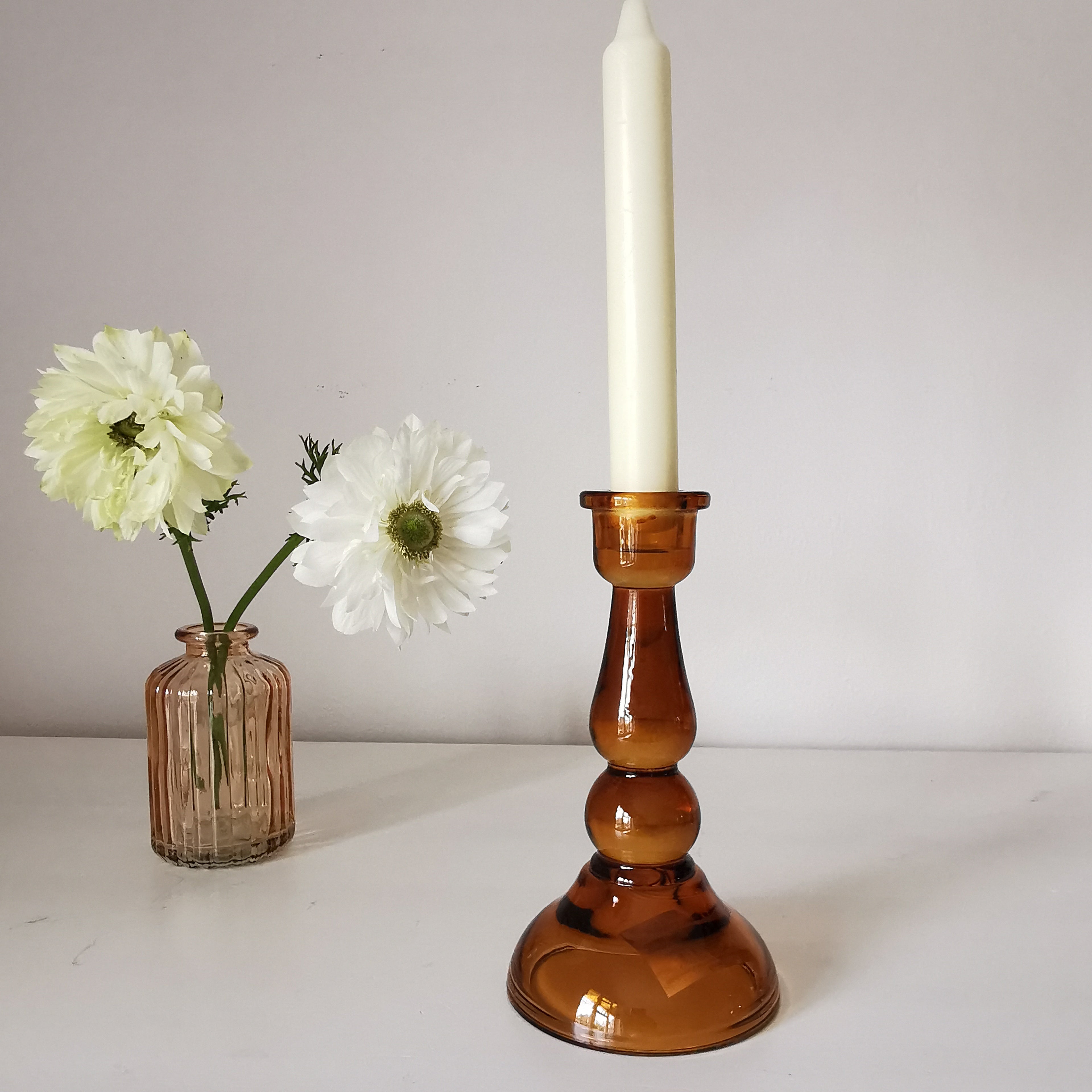 Retro Dinner Candlestick Holder