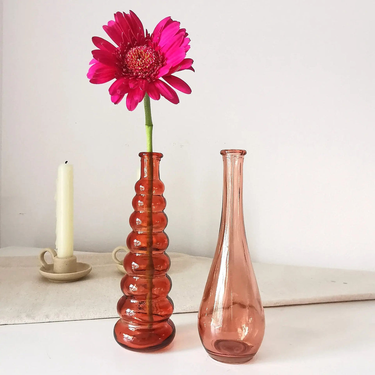 Tall Silhouette Glass Vases – Set of 2   Handcrafted Sustainable Living  Almasea