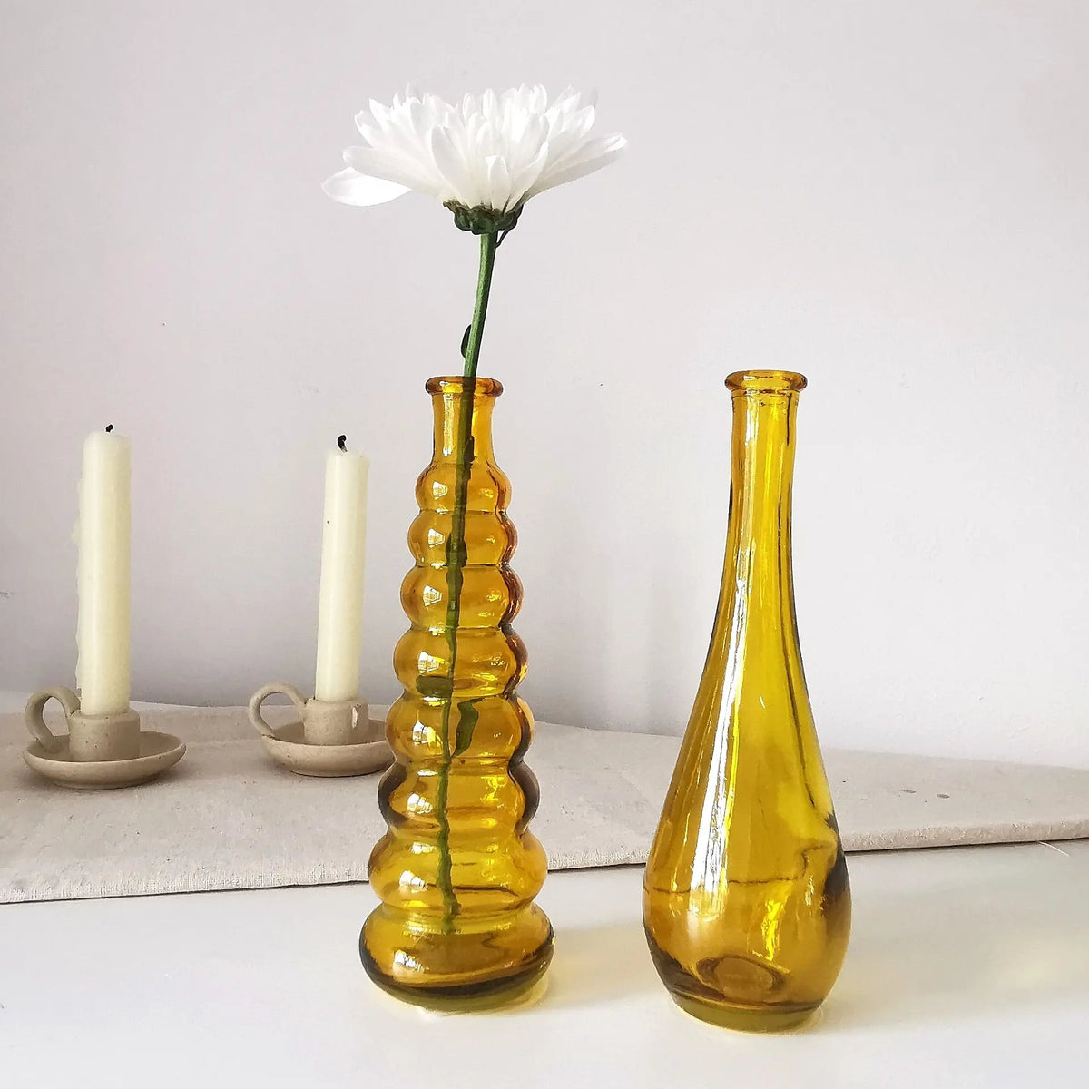 Tall Silhouette Glass Vases – Set of 2   Handcrafted Sustainable Living  Almasea