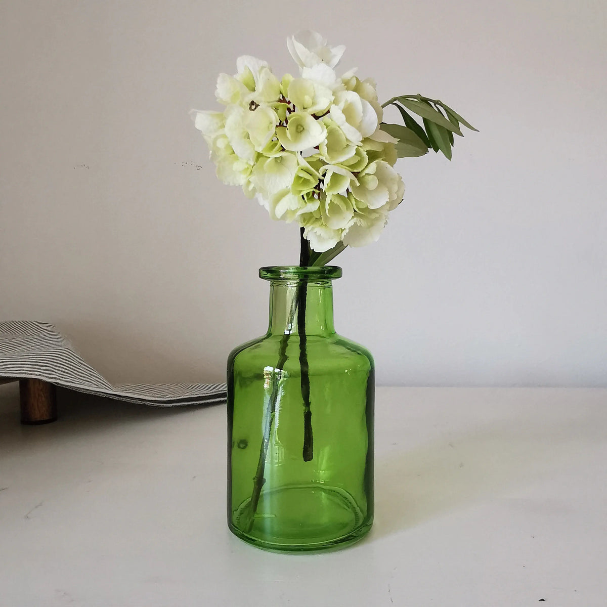 Glass Short Vase UK – Coloured Glass Bottle Vase   Handcrafted Sustainable Living  Almasea