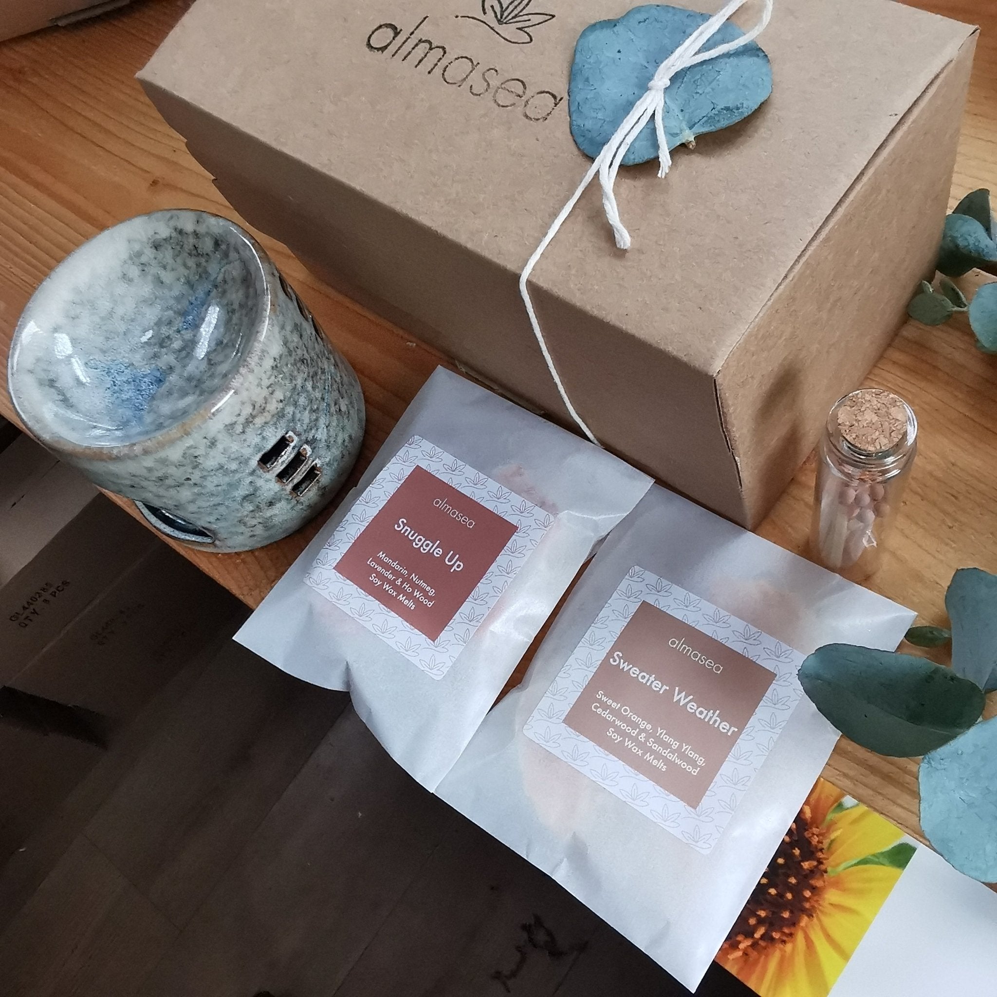 Reactive Glazed Speckled Wax Melt Burner