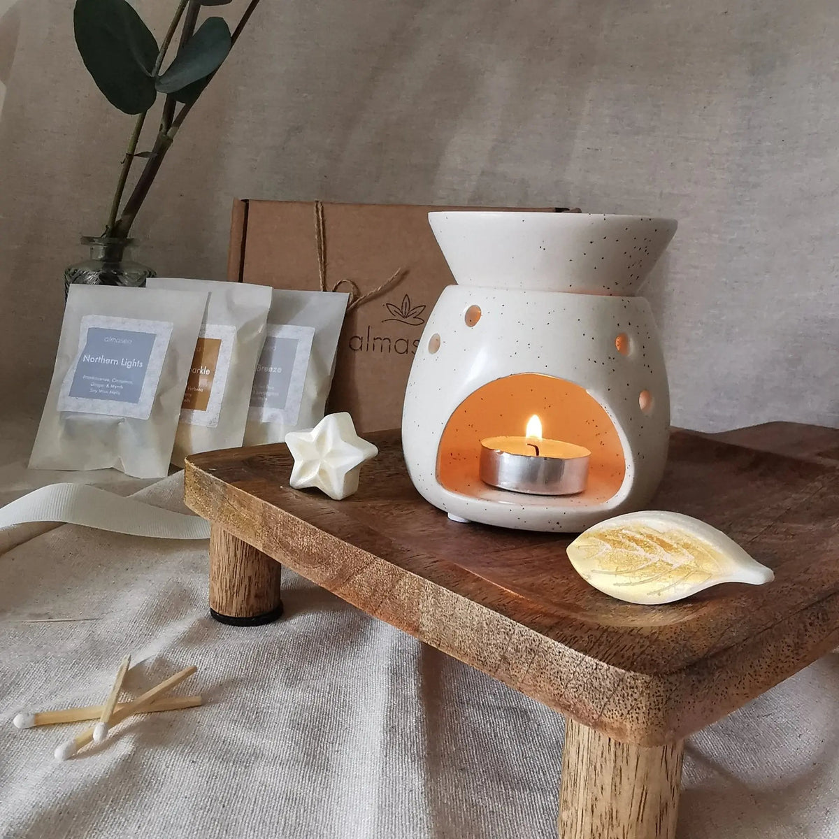 Speckled Wax Melt Burner – Removable Dish, Three Colours   Handcrafted Sustainable Living  Almasea