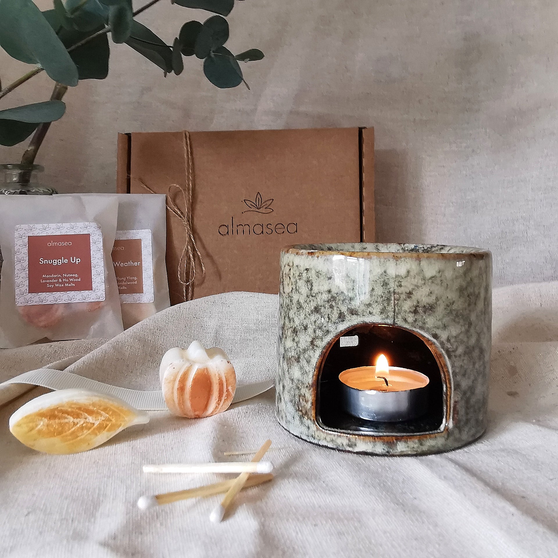 Reactive Glazed Speckled Wax Melt Burner