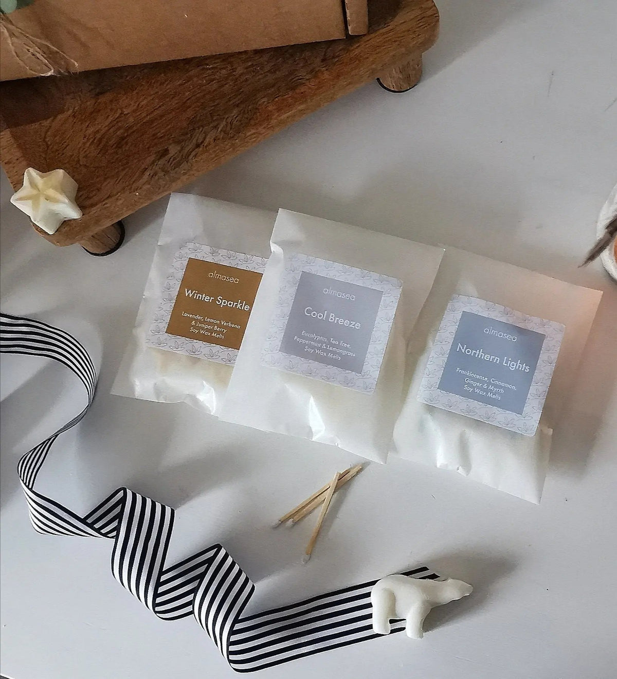 Ceramic House Wax Melt Burner – White, Optional Soy Melts   Handcrafted Sustainable Living  Almasea