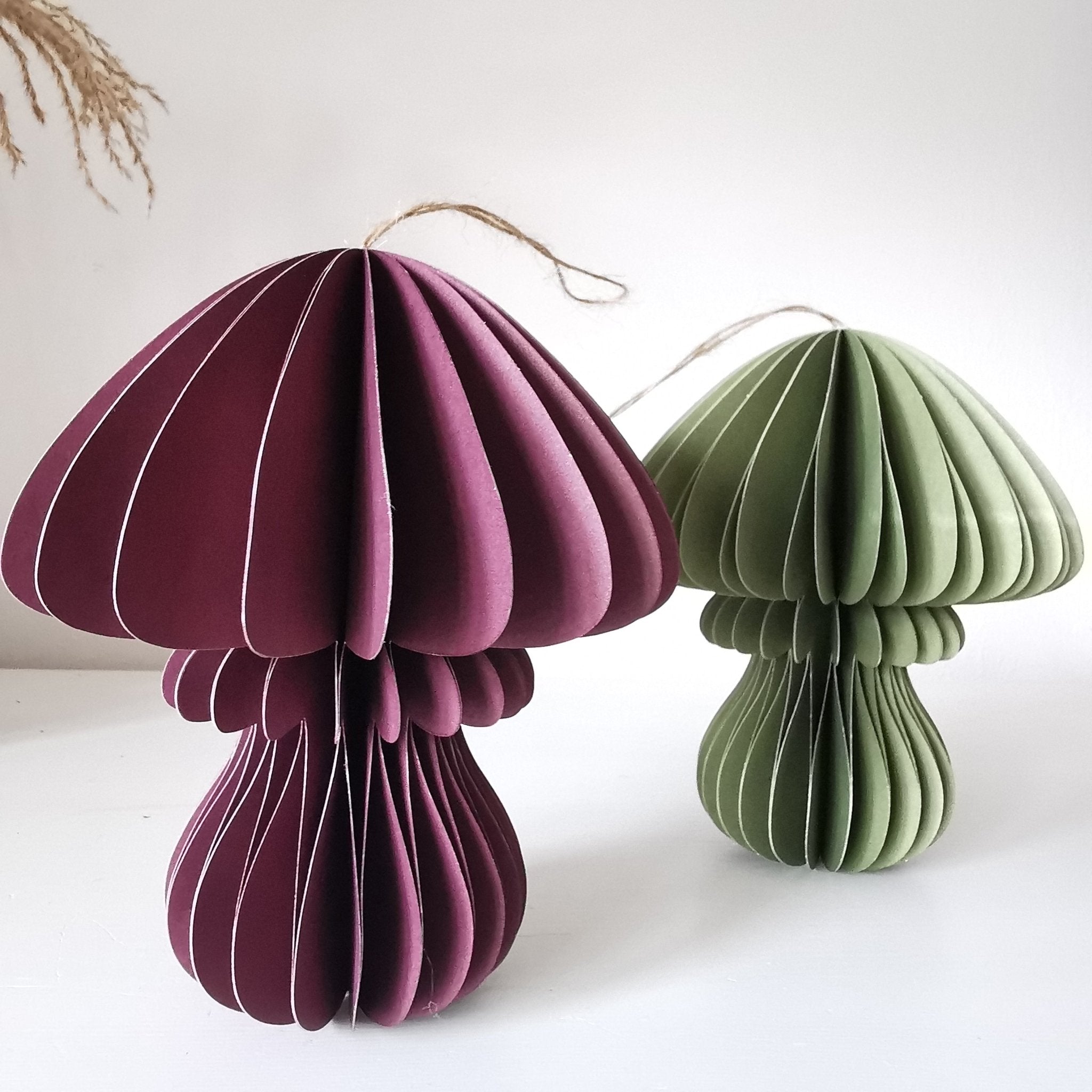 Hanging Paper Mushroom Decoration Ornaments