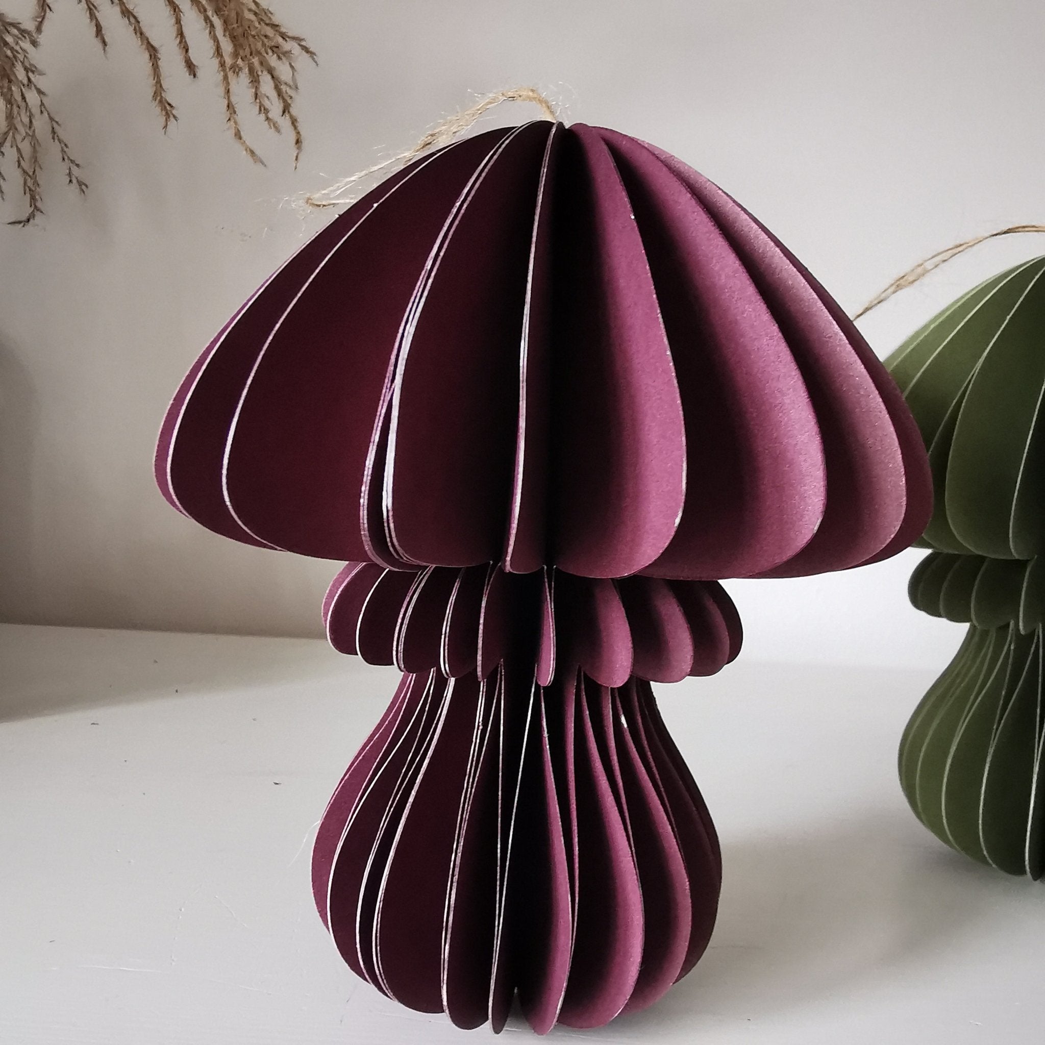 Hanging Paper Mushroom Decoration Ornaments