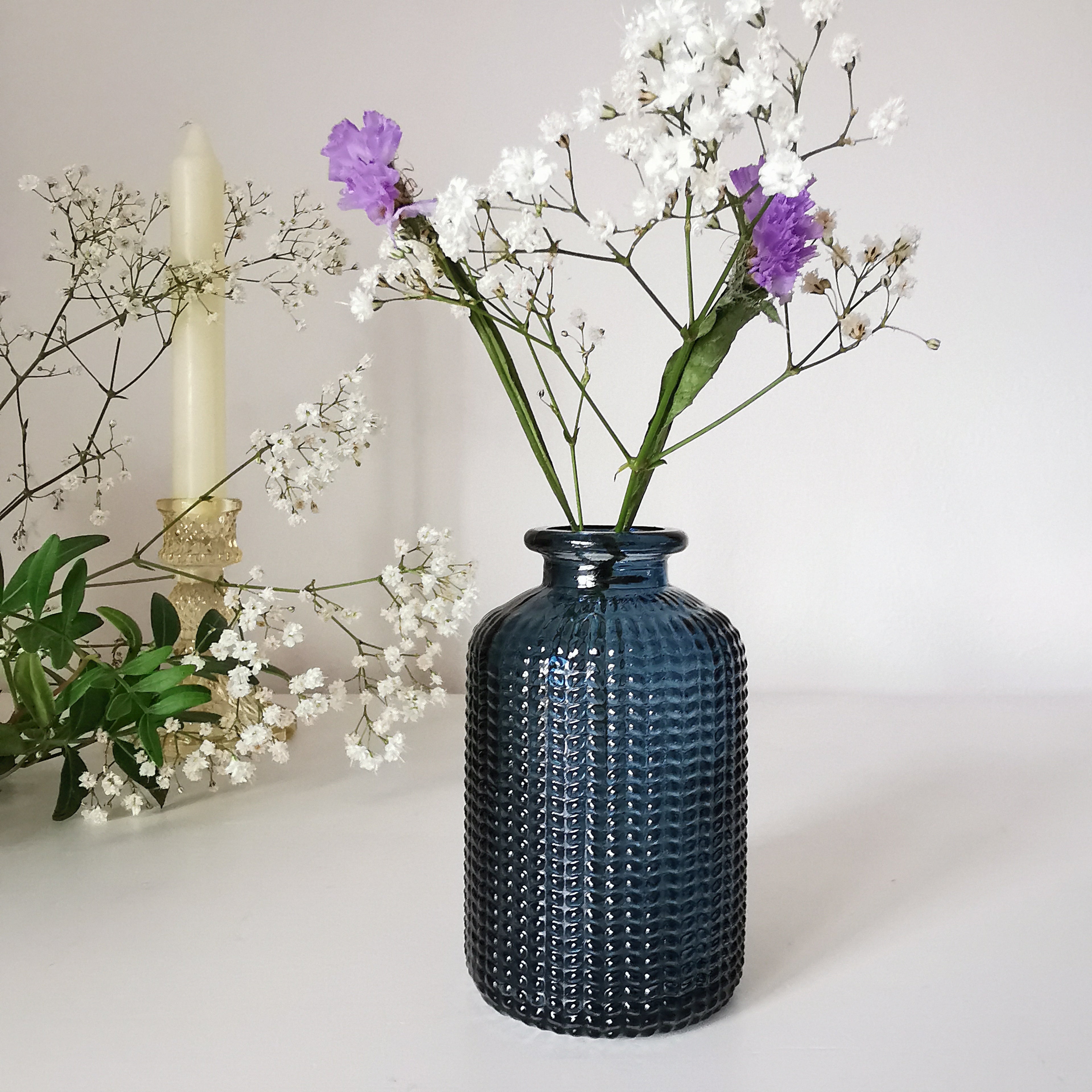Little Glass Bottle Vases Jars Single Stem 10cm