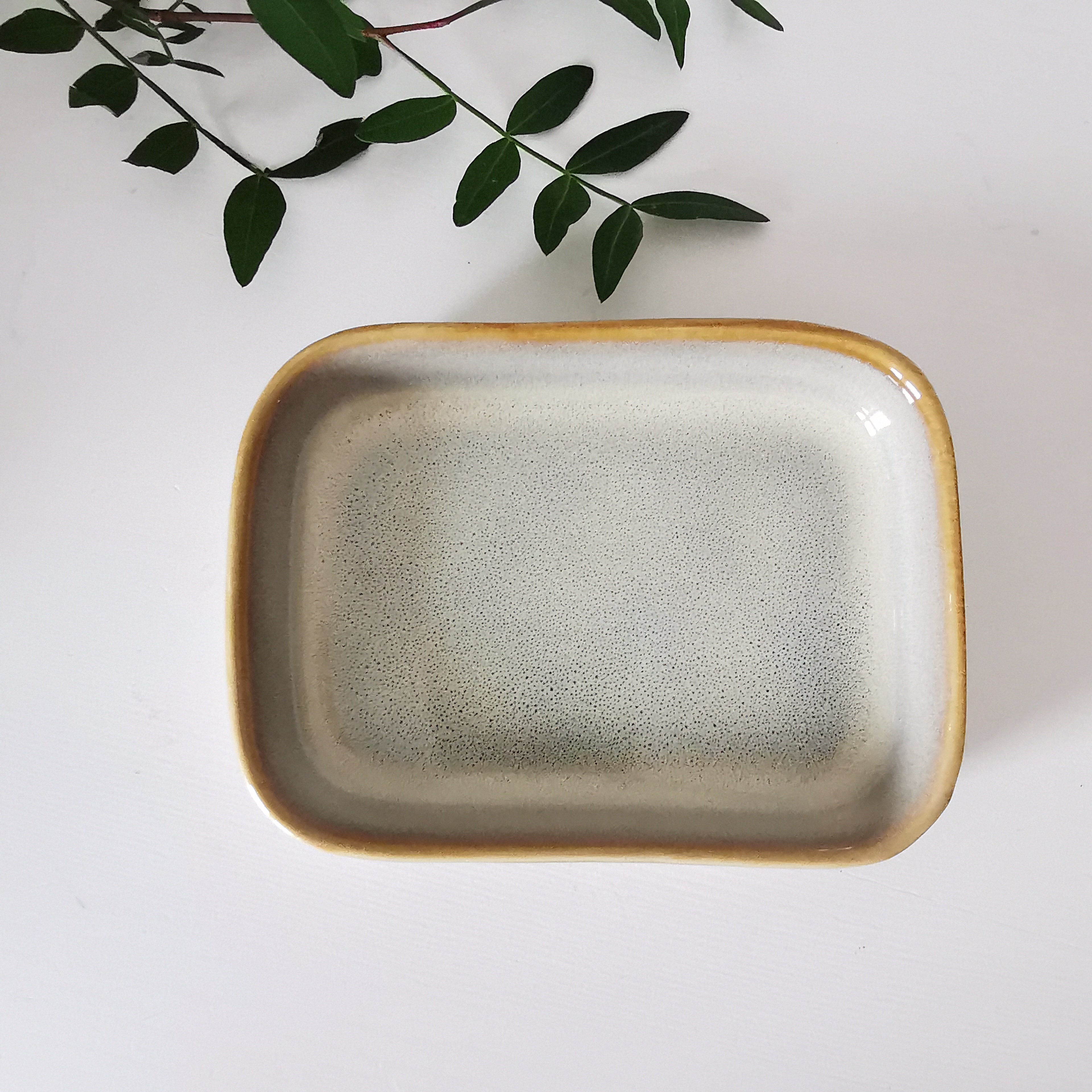 Reactive Glaze Soap Snack Dish