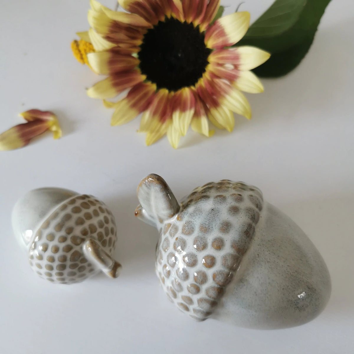 Acorn Decorations – Reactive Glaze Ceramic, Two Sizes   Handcrafted Sustainable Living  Almasea