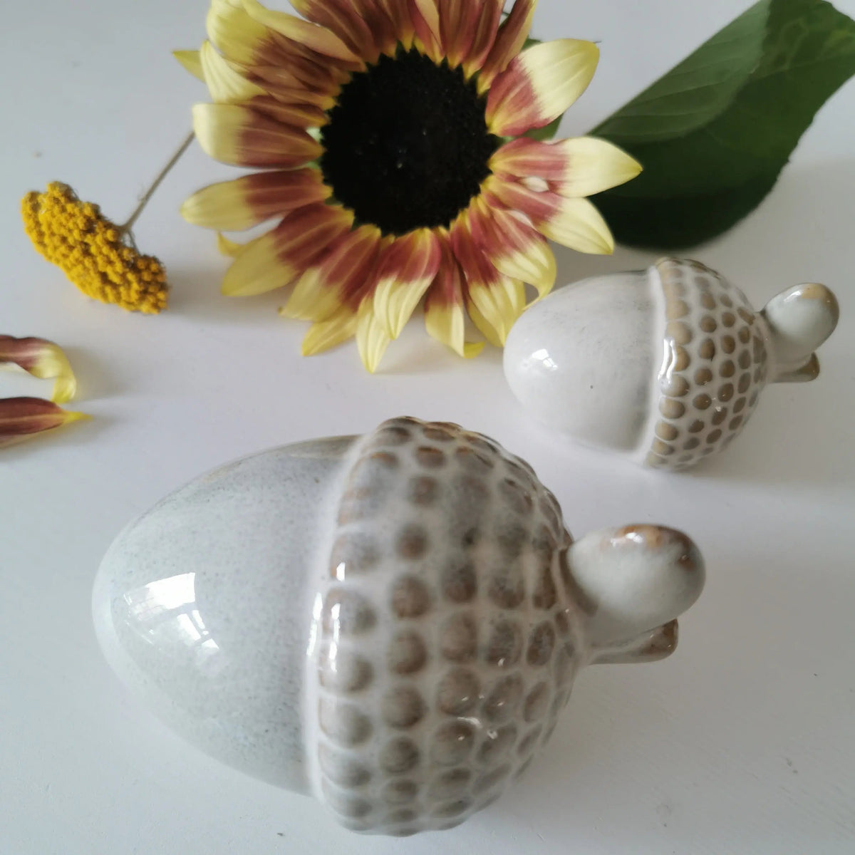 Acorn Decorations – Reactive Glaze Ceramic, Two Sizes   Handcrafted Sustainable Living  Almasea