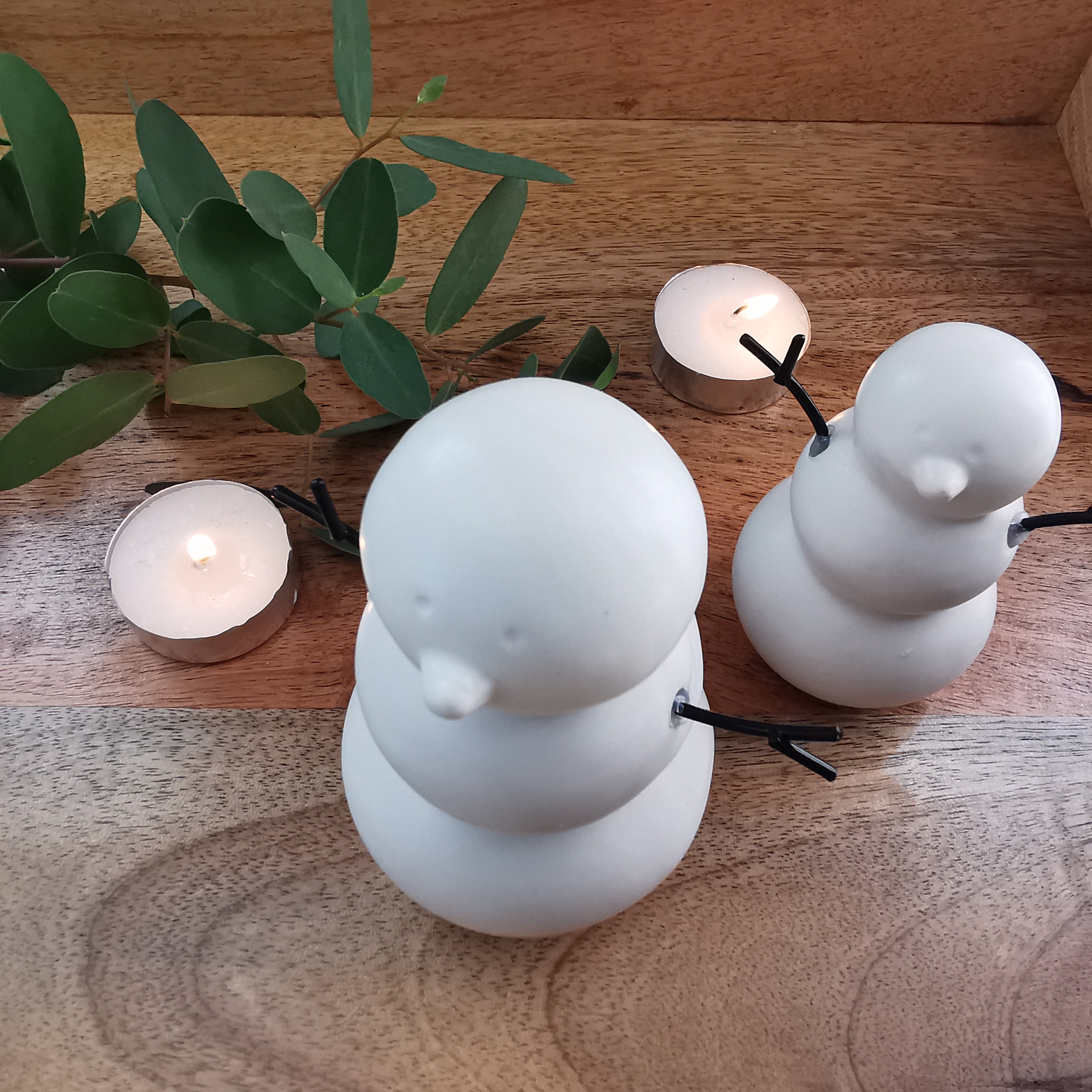 White Snowman Ceramic Festive Decoration