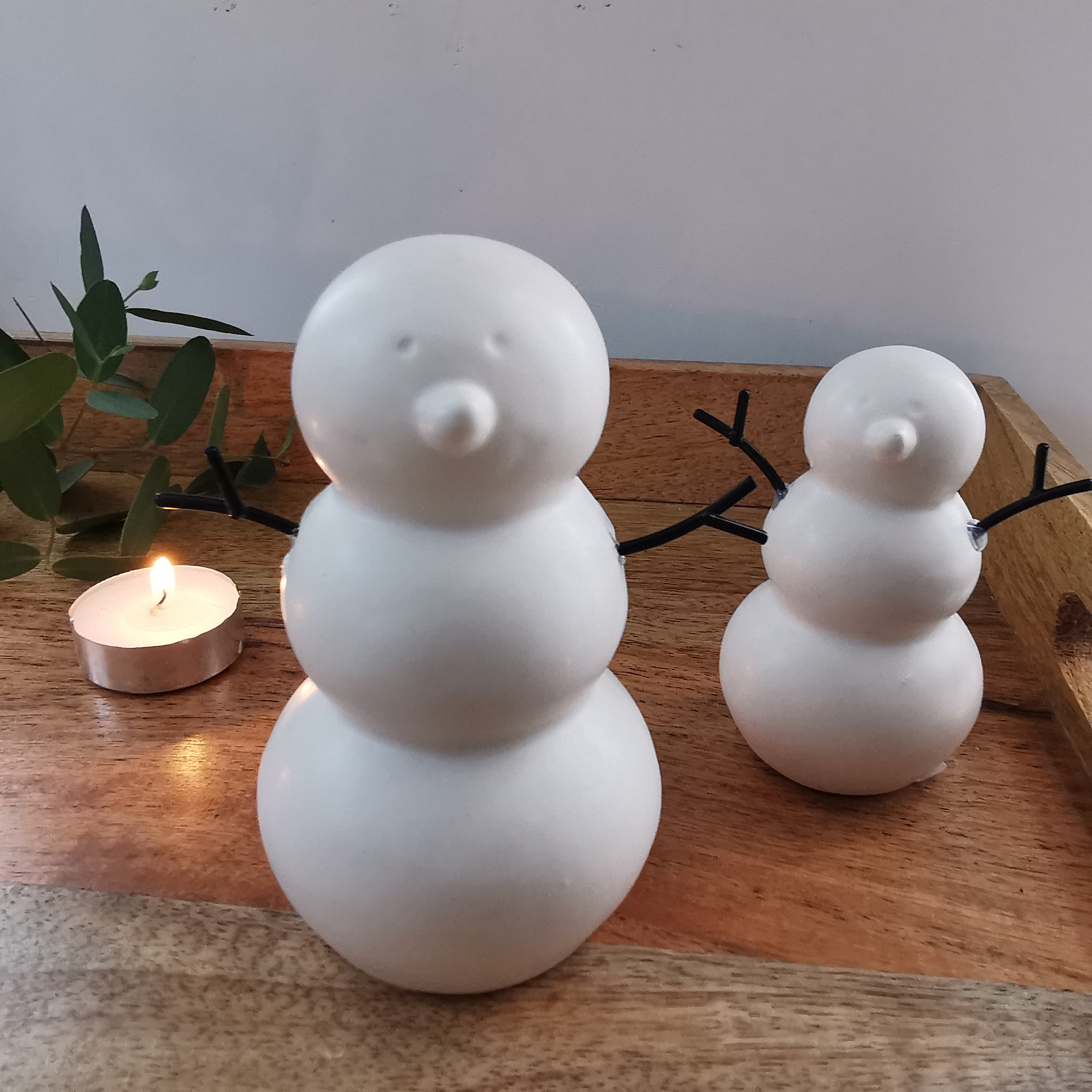 White Snowman Ceramic Festive Decoration