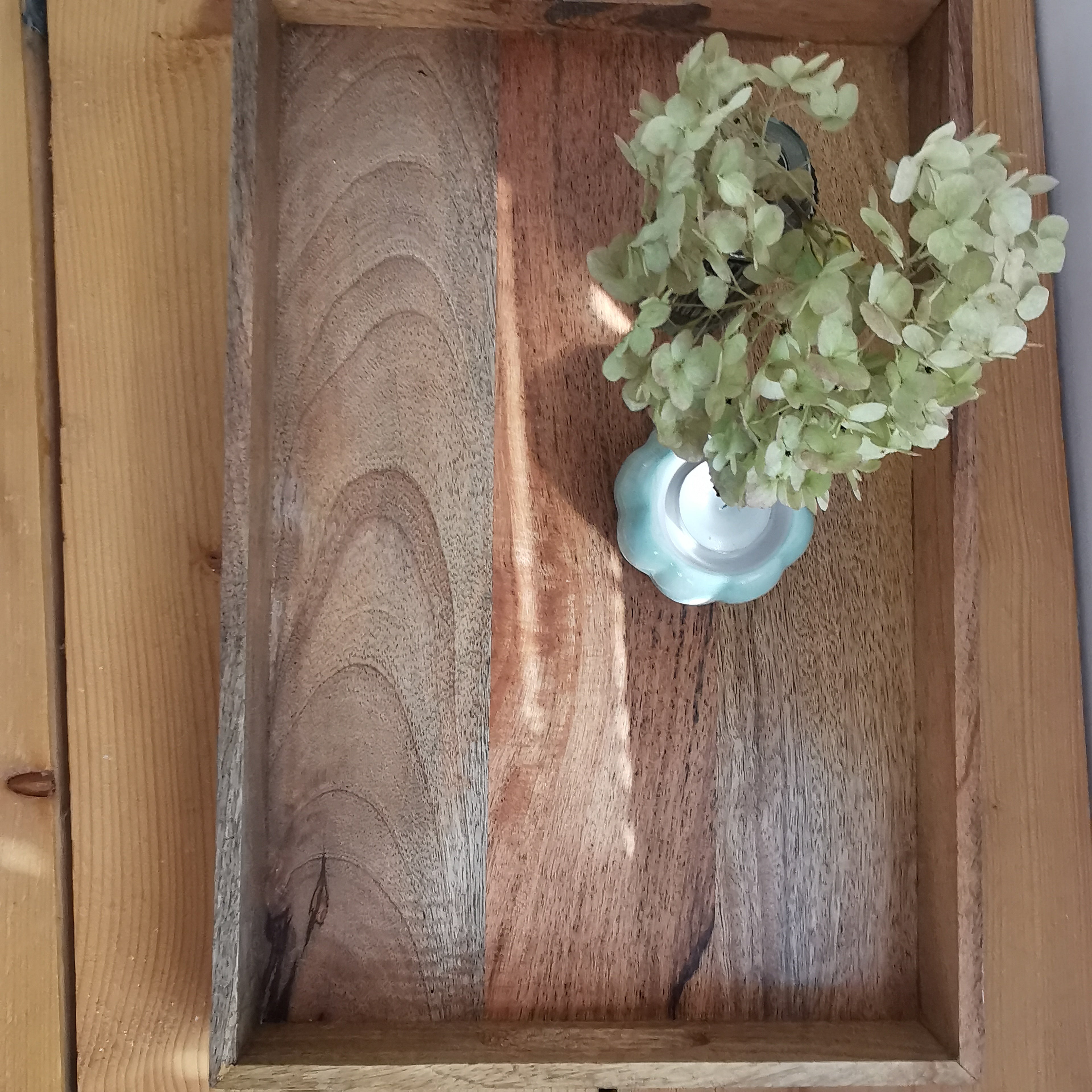 Wooden Trays with floral design Medium Large