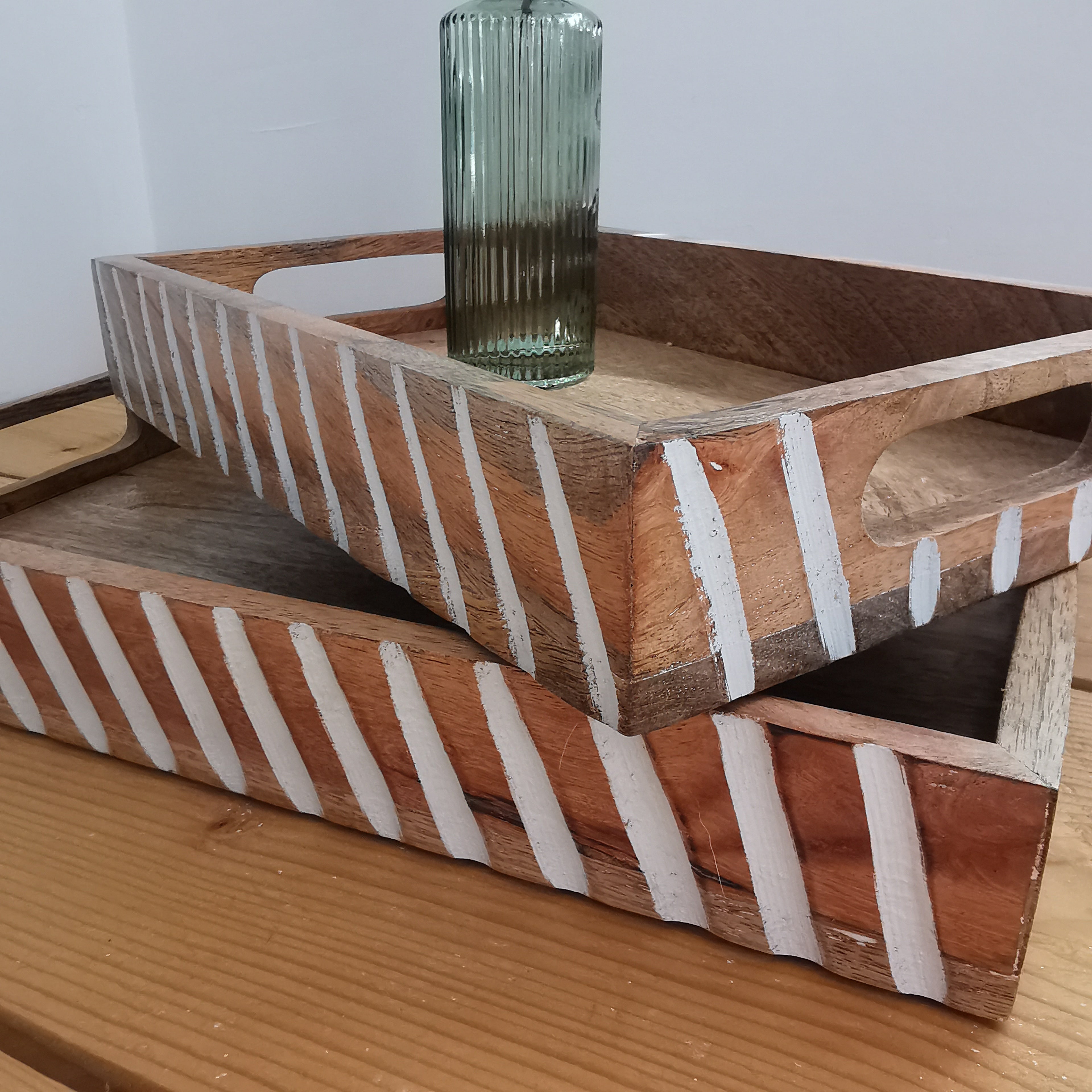 Mango Wood Serving Tray with handles