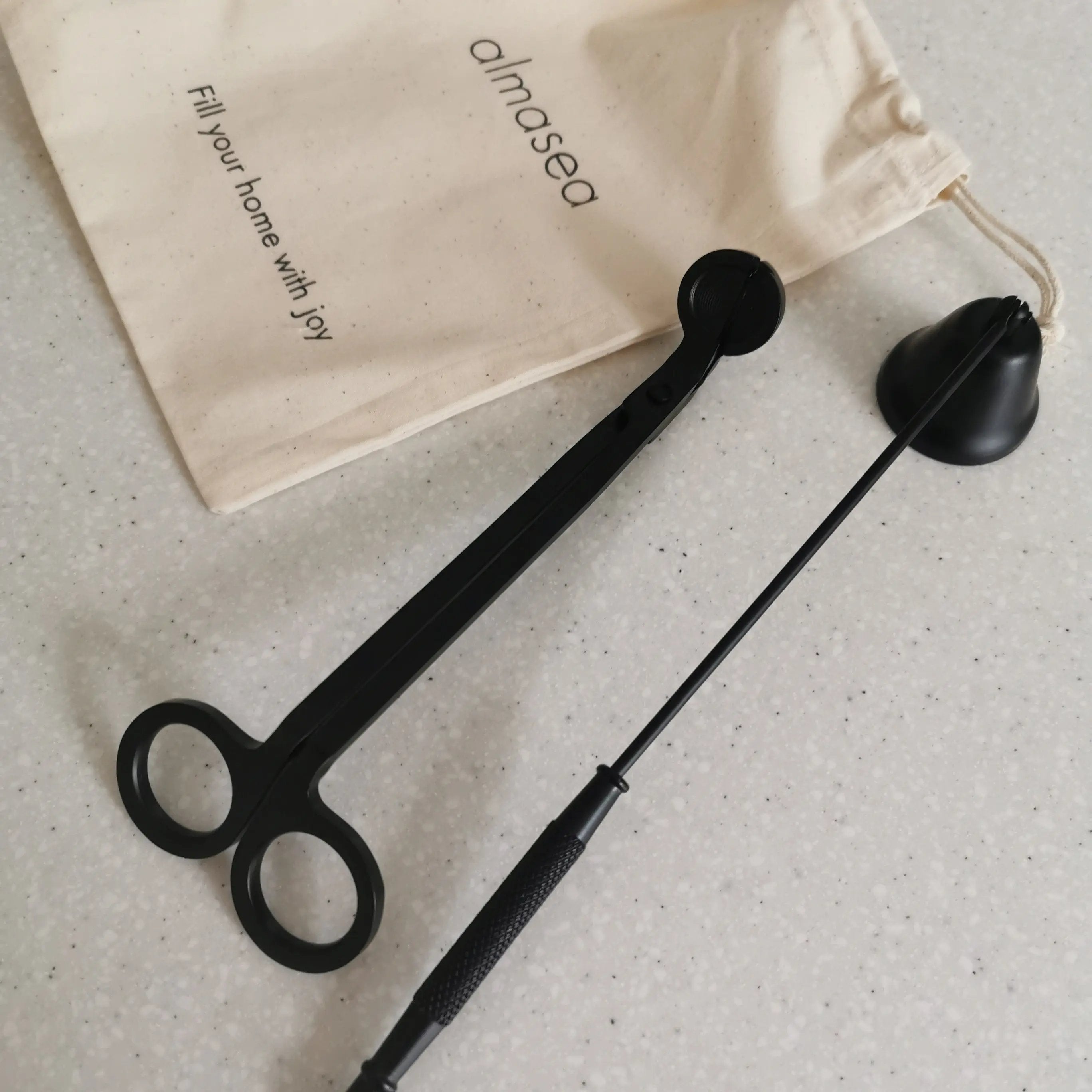 Black Candle Trimmer & Snuffer Set Almasea