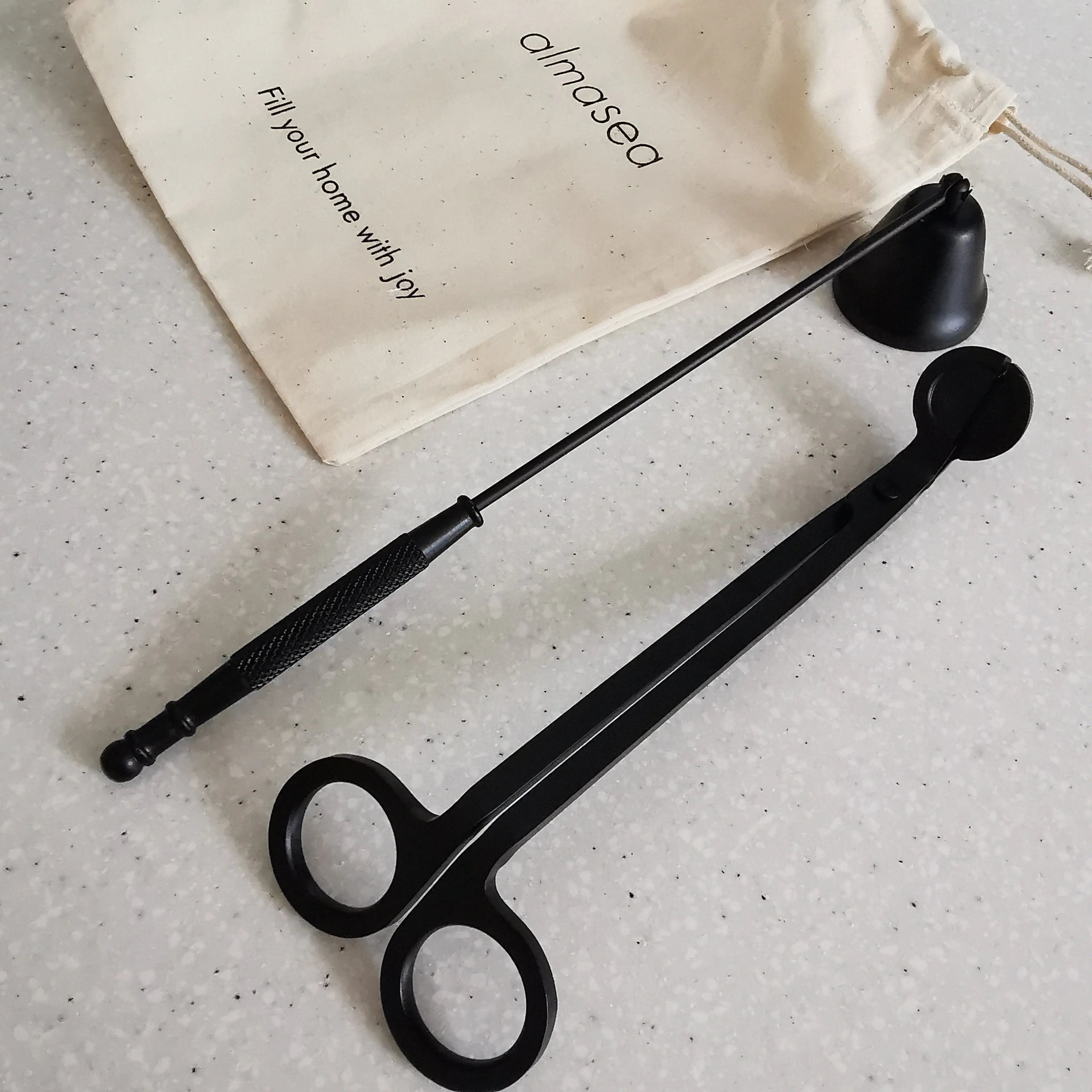 Black Candle Trimmer & Snuffer Set Almasea
