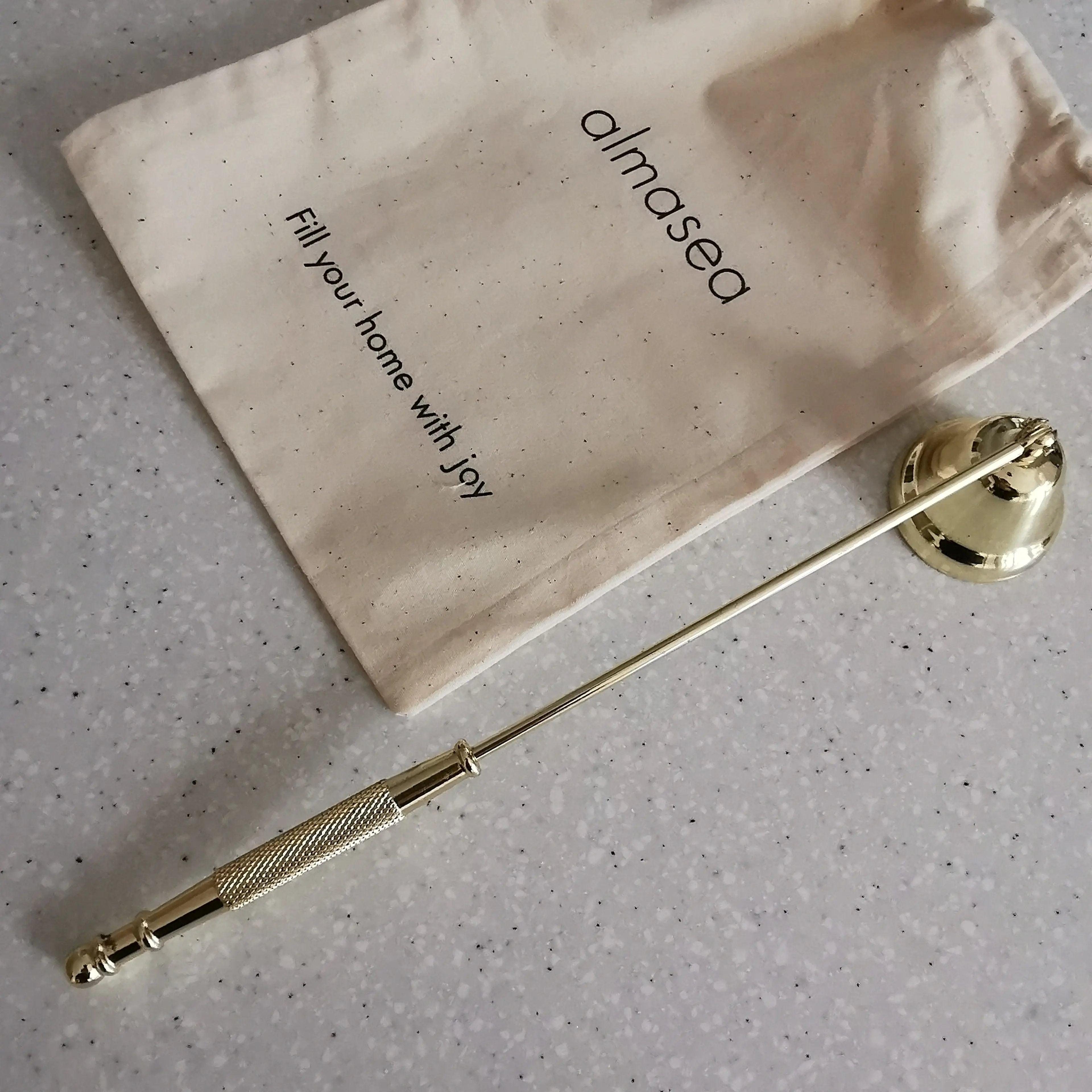 Gold Candle wick trimmer snuffer set Almasea